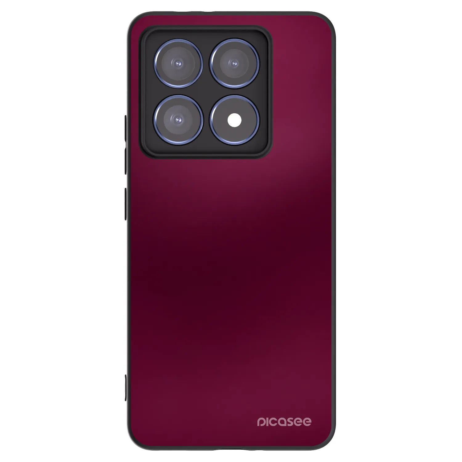 Picasee Xiaomi 14T Pro Hülle - Schwarzes Silikon - Velvet Bordeaux