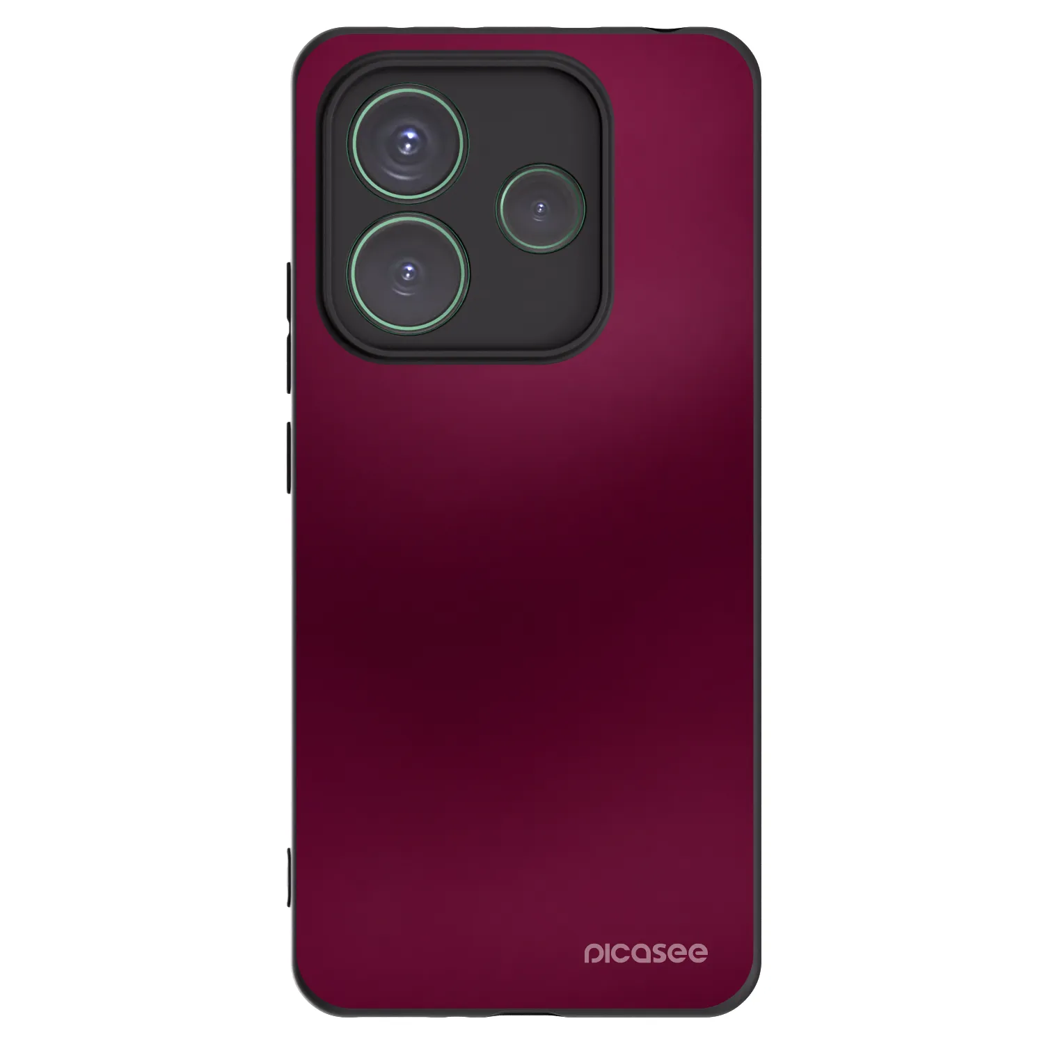 Picasee Xiaomi Redmi Note 14 5G Hülle - Schwarzes Silikon - Velvet Bordeaux