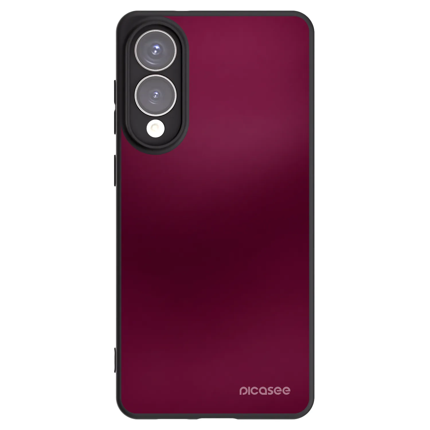 Picasee Samsung Galaxy S25 Edge 5G Hülle - Schwarzes Silikon - Velvet Bordeaux