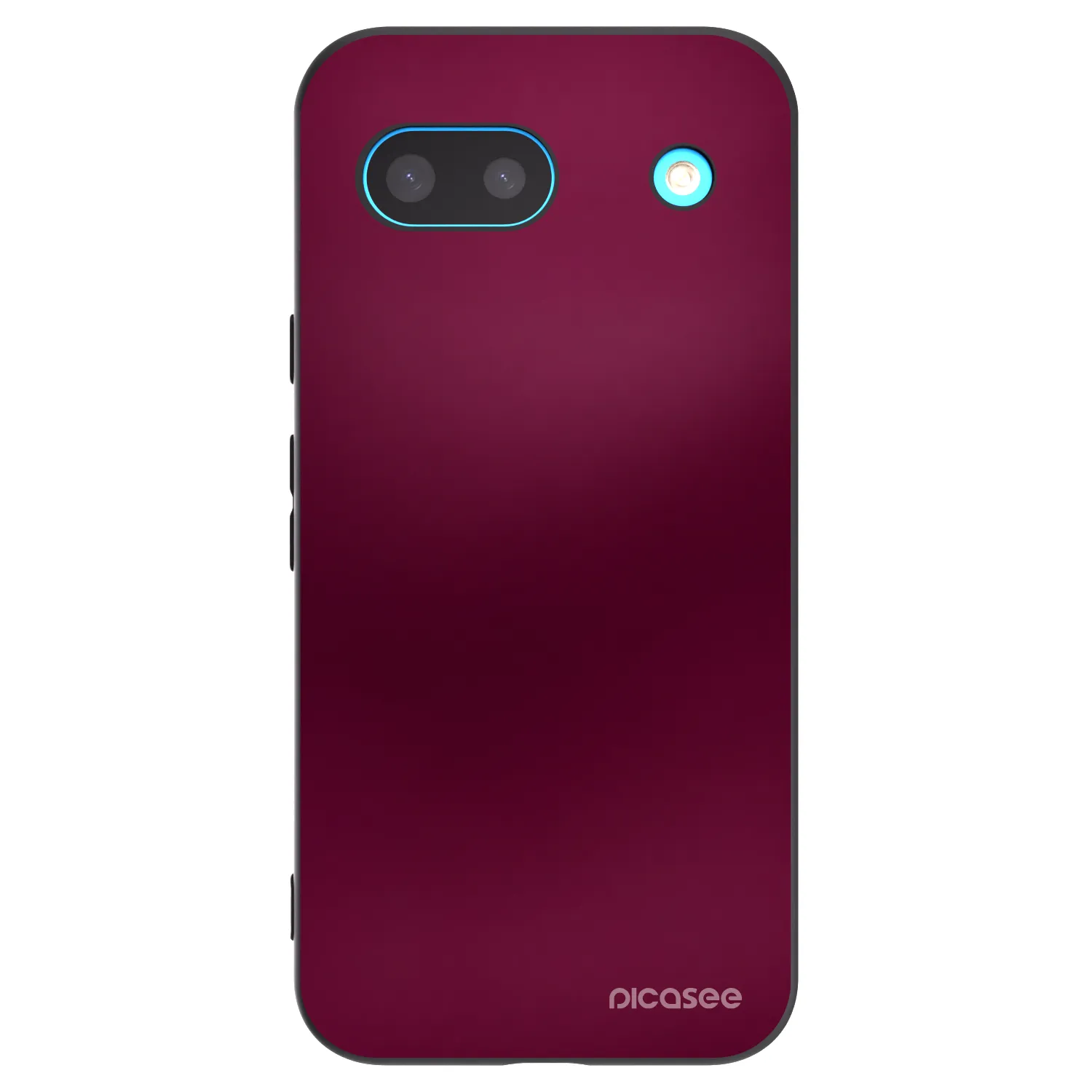 Picasee Google Pixel 8a Hülle - Schwarzes Silikon - Velvet Bordeaux