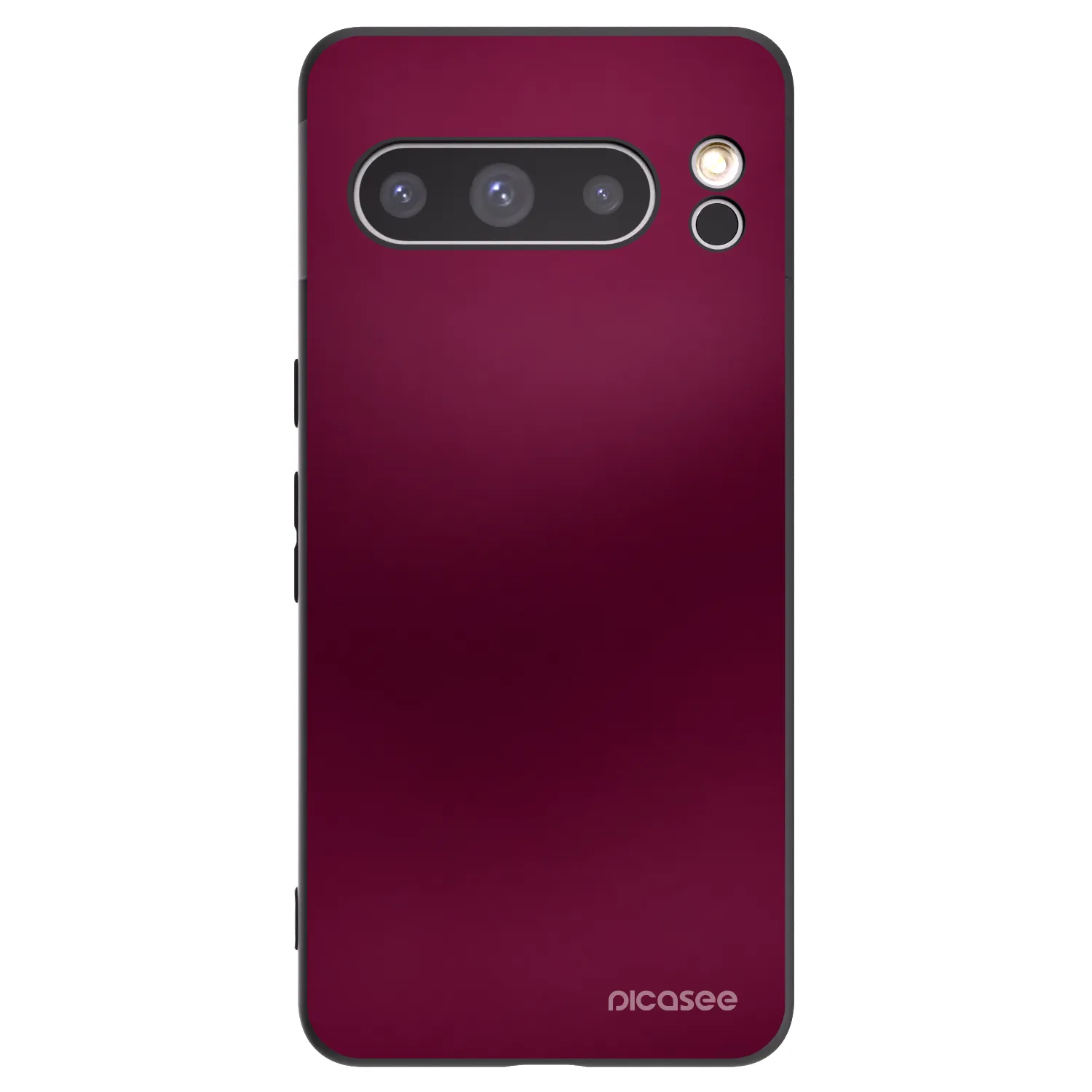 Picasee Google Pixel 8 Pro Hülle - Schwarzes Silikon - Velvet Bordeaux