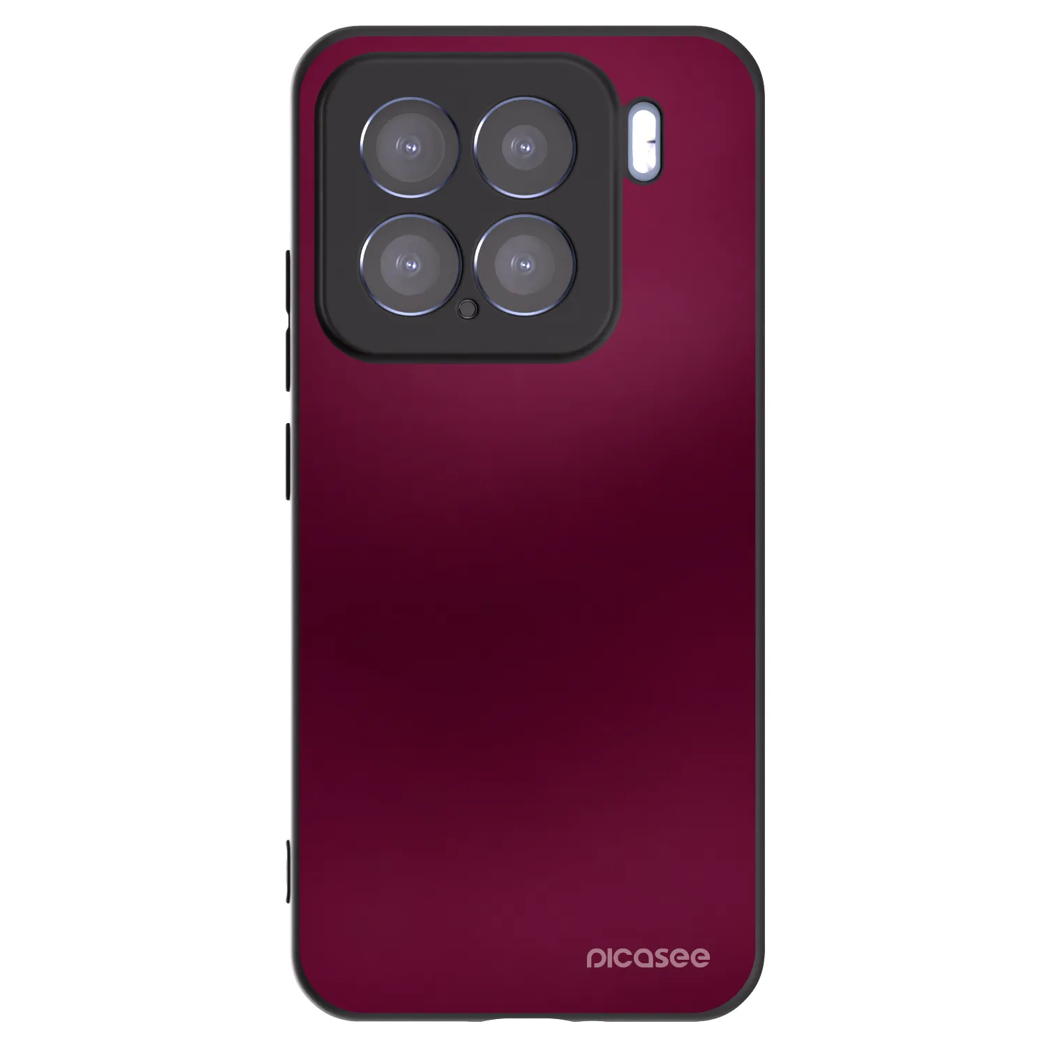 Picasee Xiaomi 15 Hülle - Schwarzes Silikon - Velvet Bordeaux