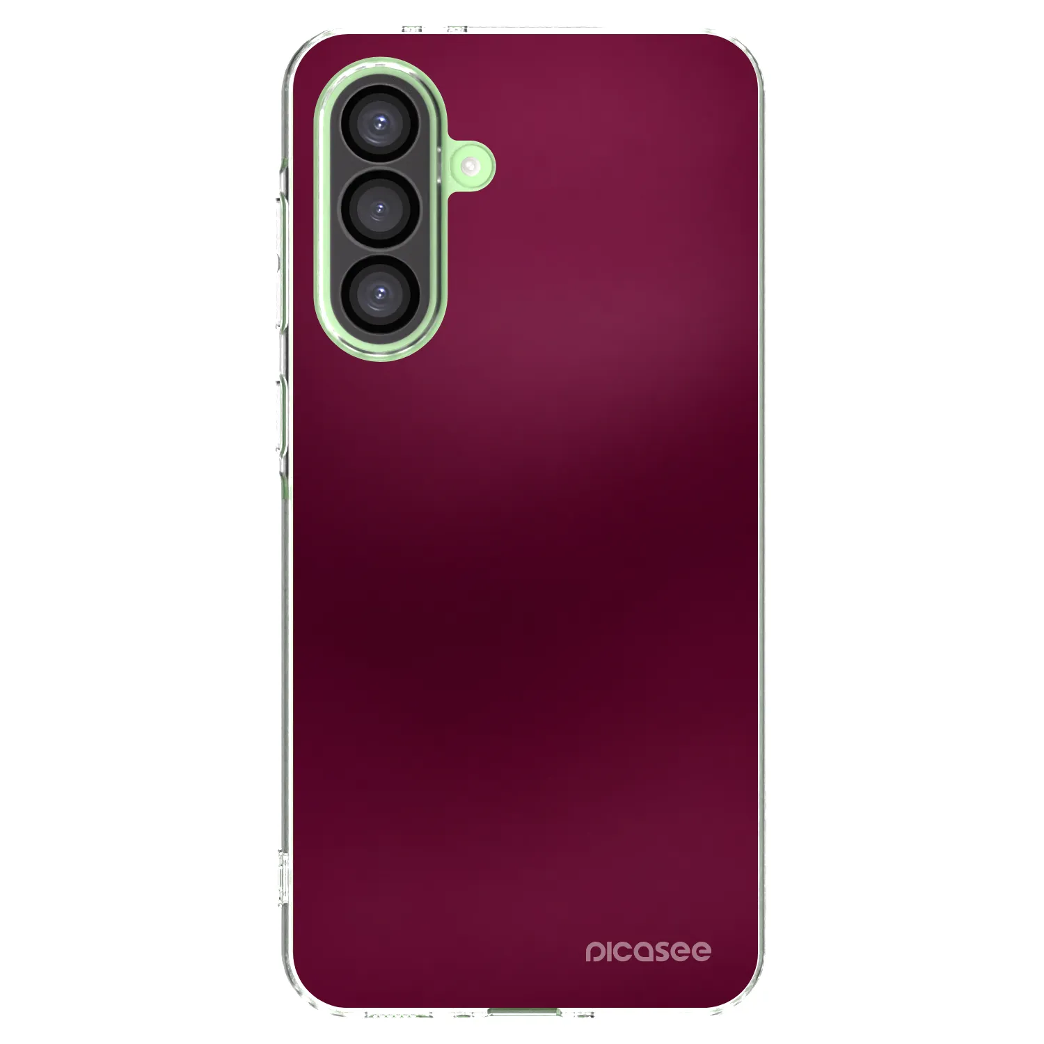 Picasee Samsung Galaxy A26 5G A266B Hülle - Transparentes Silikon - Velvet Bordeaux
