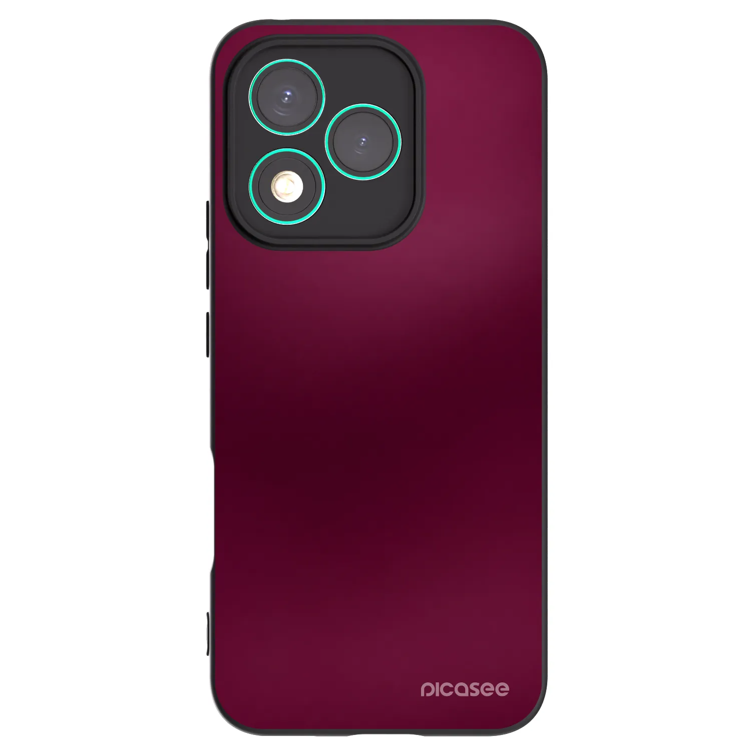 Picasee Honor 400 Lite 5G Hülle - Schwarzes Silikon - Velvet Bordeaux