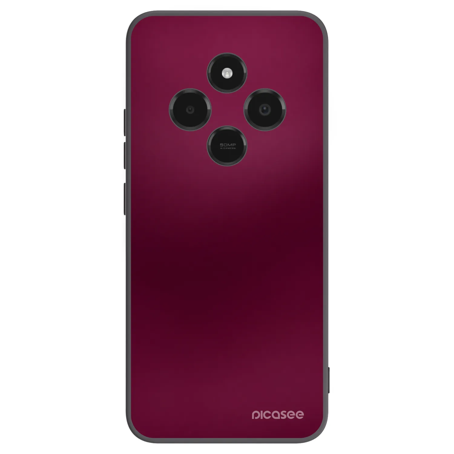 Picasee Xiaomi Poco C75 Hülle - Schwarzes Silikon - Velvet Bordeaux