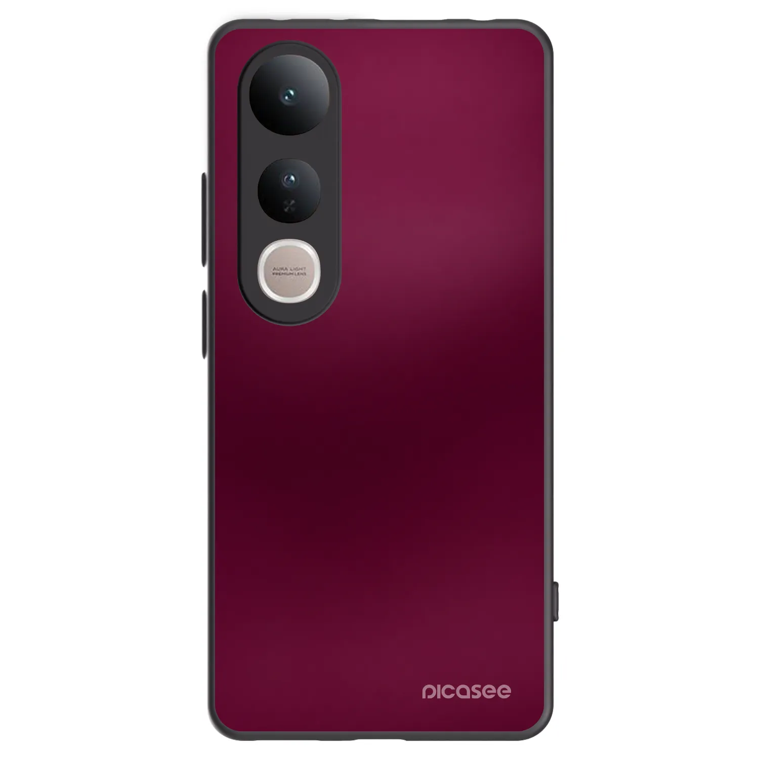 Picasee Vivo V50 Lite 5G Hülle - Schwarzes Silikon - Velvet Bordeaux