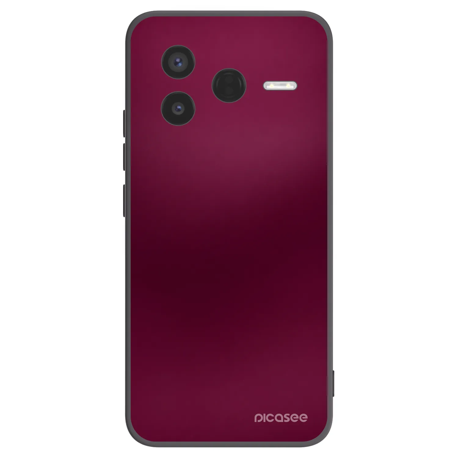 Picasee Xiaomi Poco F7 Pro 5G Hülle - Schwarzes Silikon - Velvet Bordeaux