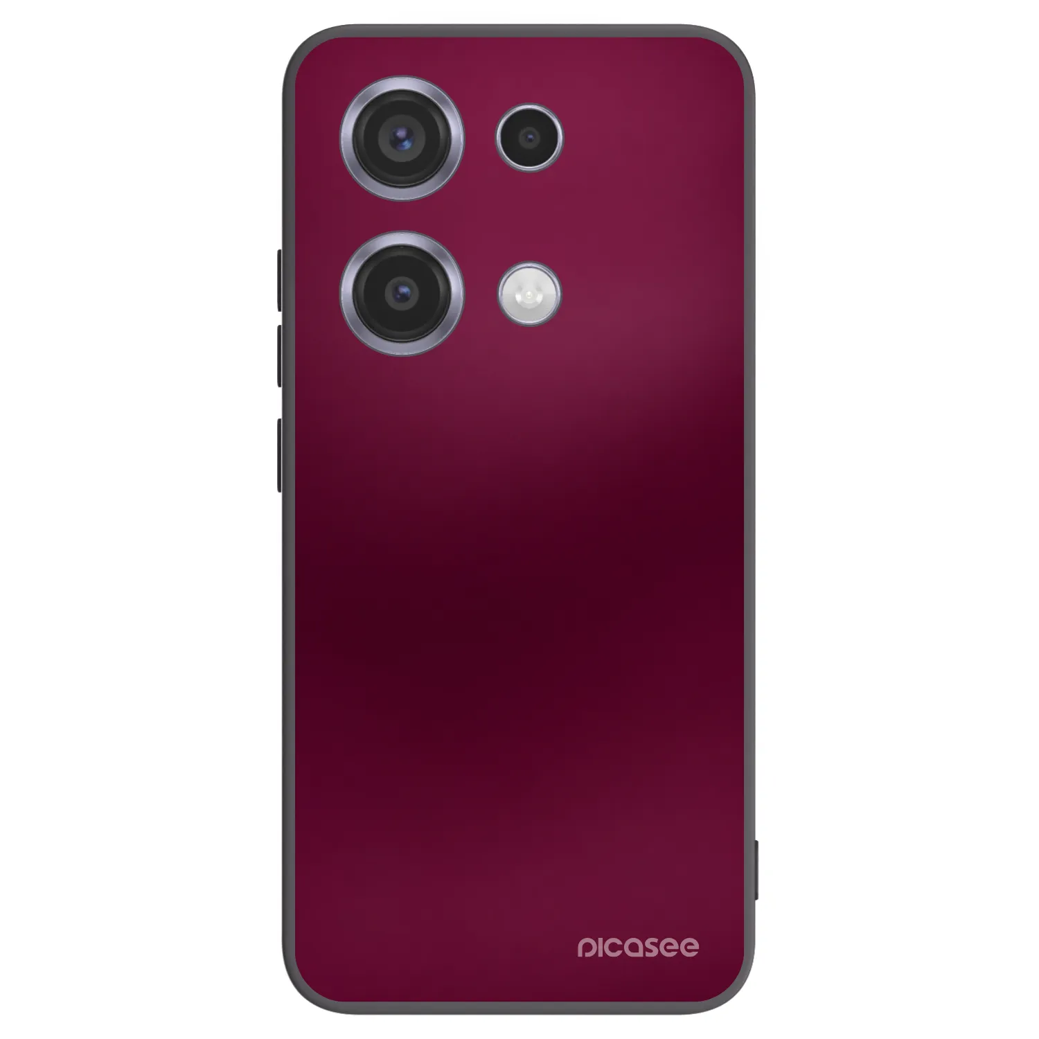 Picasee Xiaomi Redmi Note 14S Hülle - Schwarzes Silikon - Velvet Bordeaux