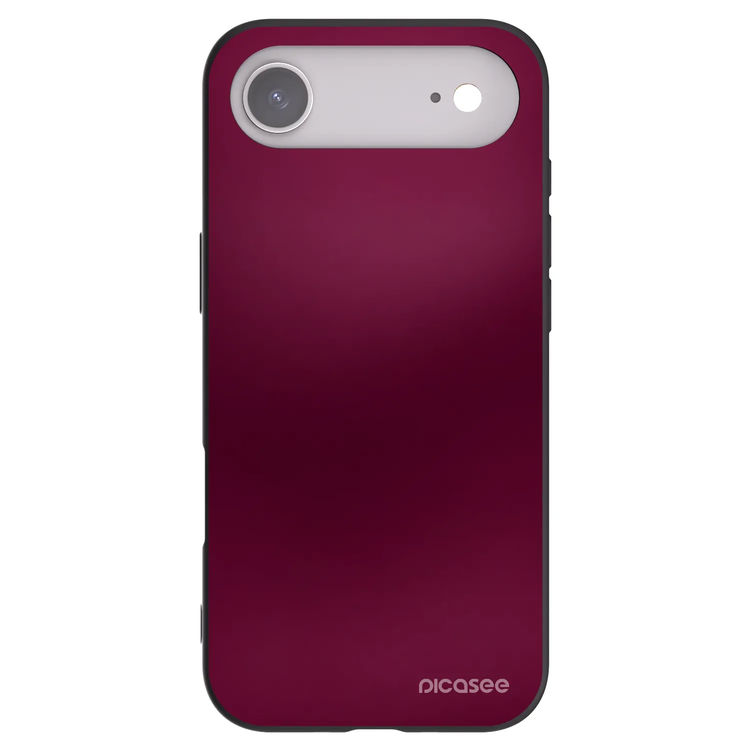 Picasee Apple iPhone Air Hülle - Schwarzes Silikon - Velvet Bordeaux