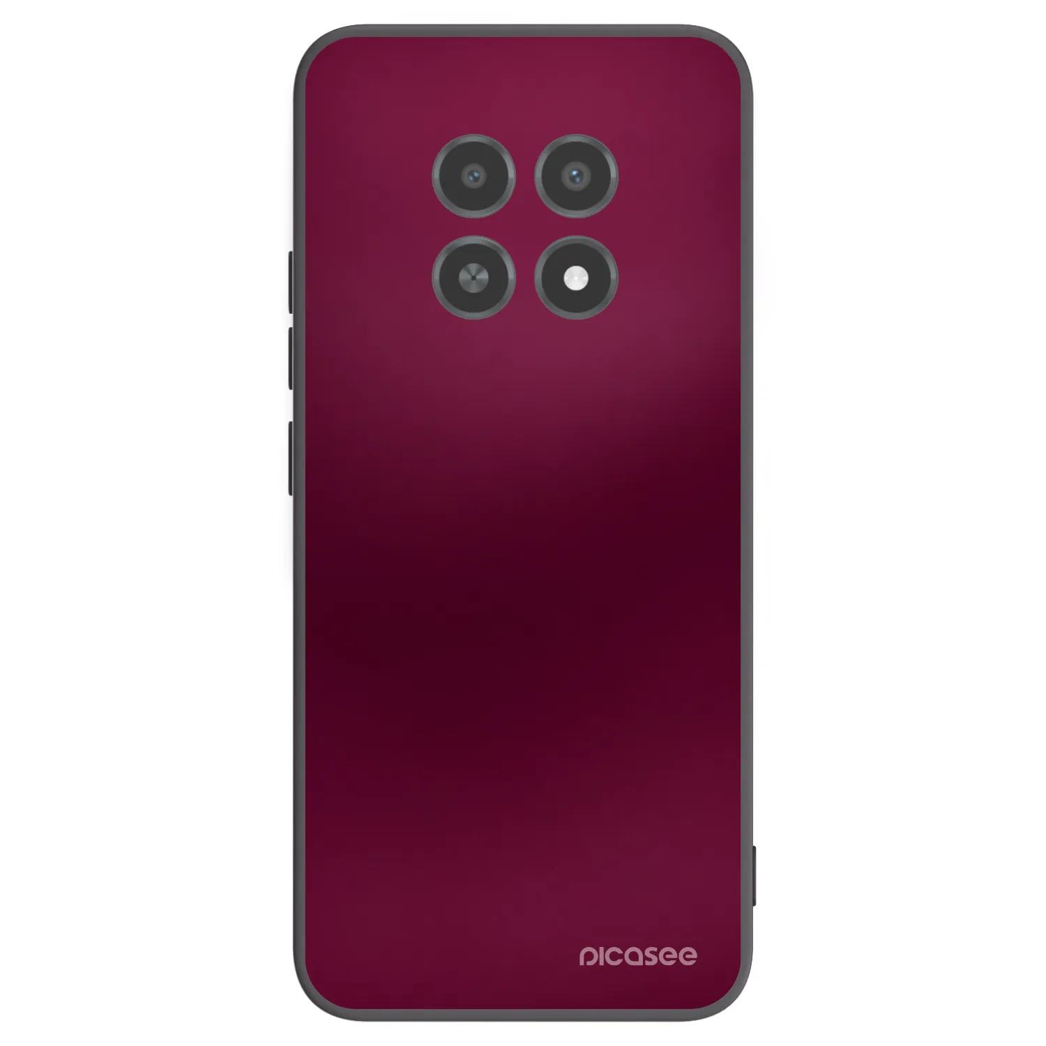 Picasee Realme 12X Hülle - Schwarzes Silikon - Velvet Bordeaux