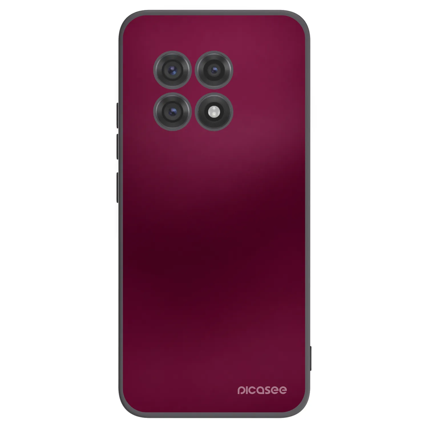 Picasee OnePlus 13R 5G Hülle - Schwarzes Silikon - Velvet Bordeaux