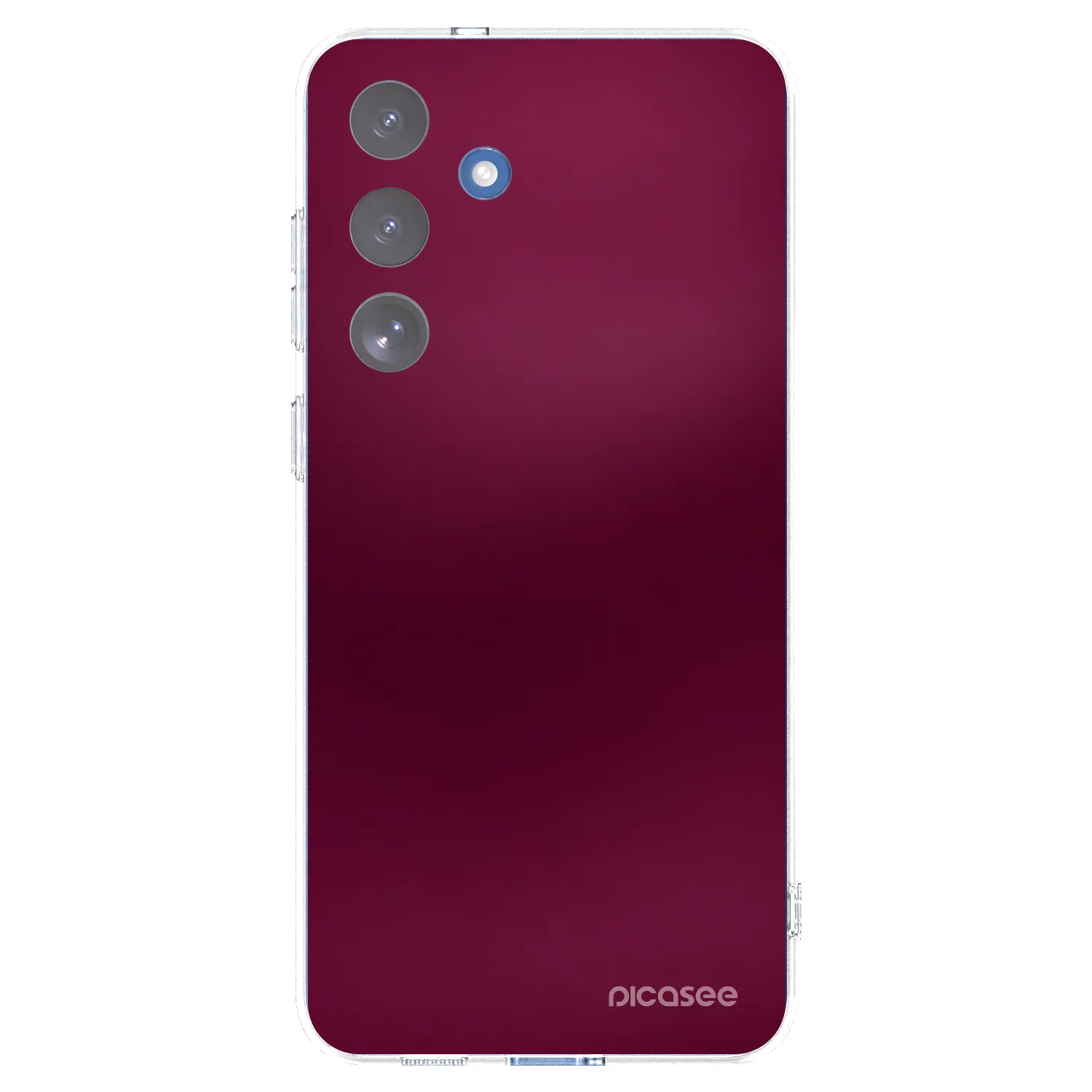 Picasee Samsung Galaxy S25 FE 5G Hülle - Transparentes Silikon - Velvet Bordeaux