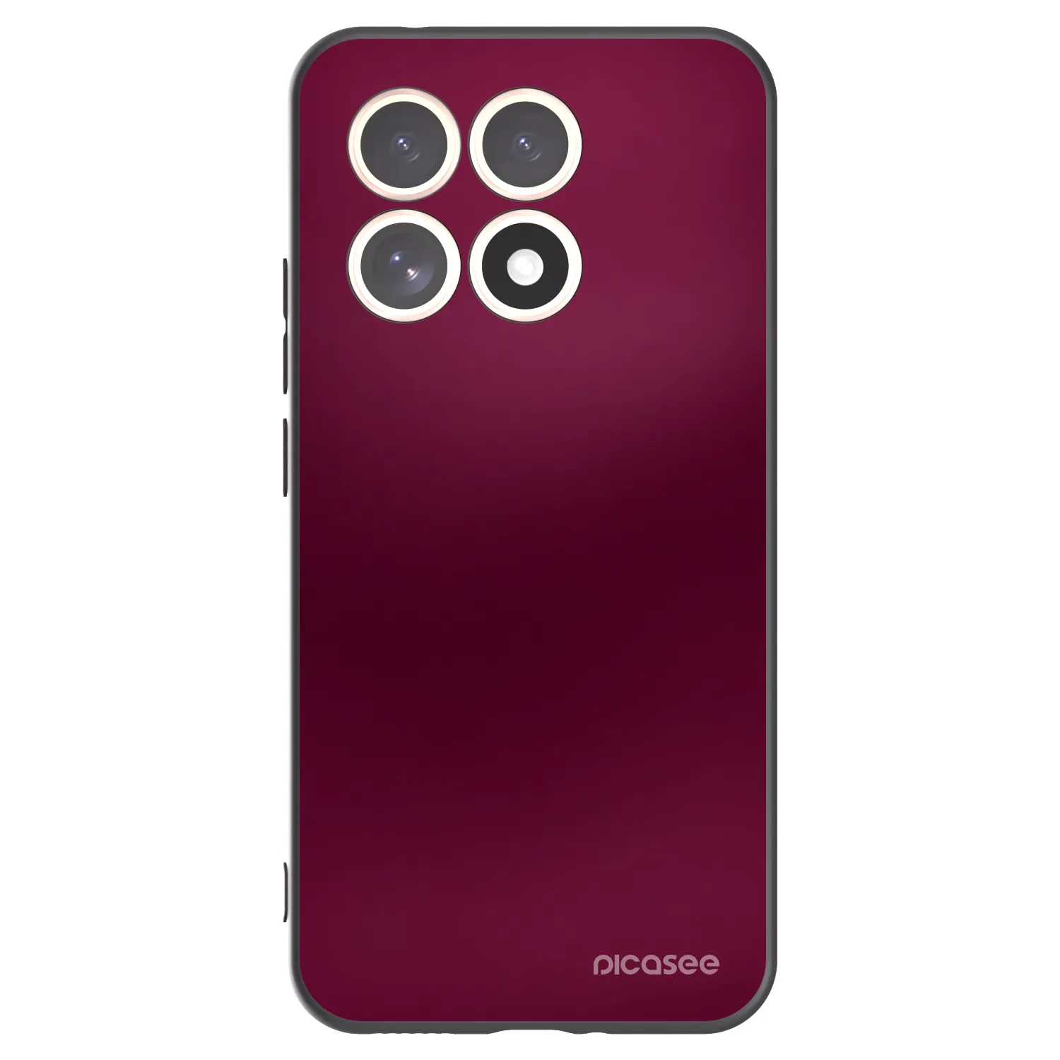 Picasee Xiaomi 15T Hülle - Schwarzes Silikon - Velvet Bordeaux