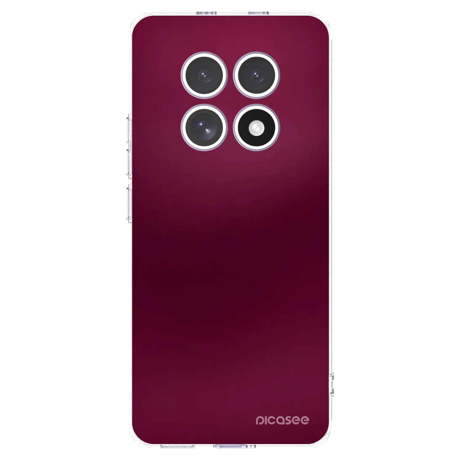 Picasee Xiaomi Redmi Note 15 4G Hülle - Transparentes Silikon - Velvet Bordeaux