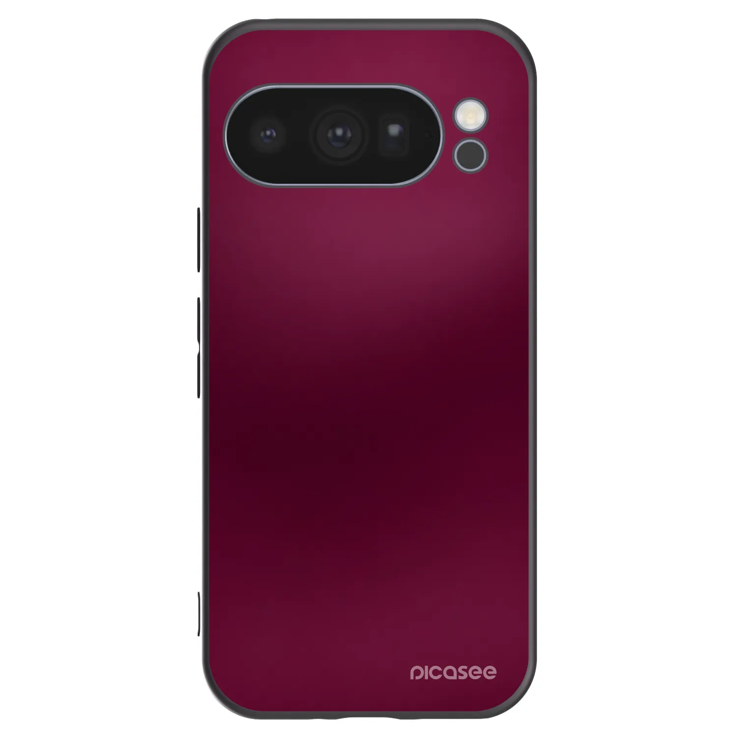 Picasee Google Pixel 10 Pro Hülle - Schwarzes Silikon - Velvet Bordeaux