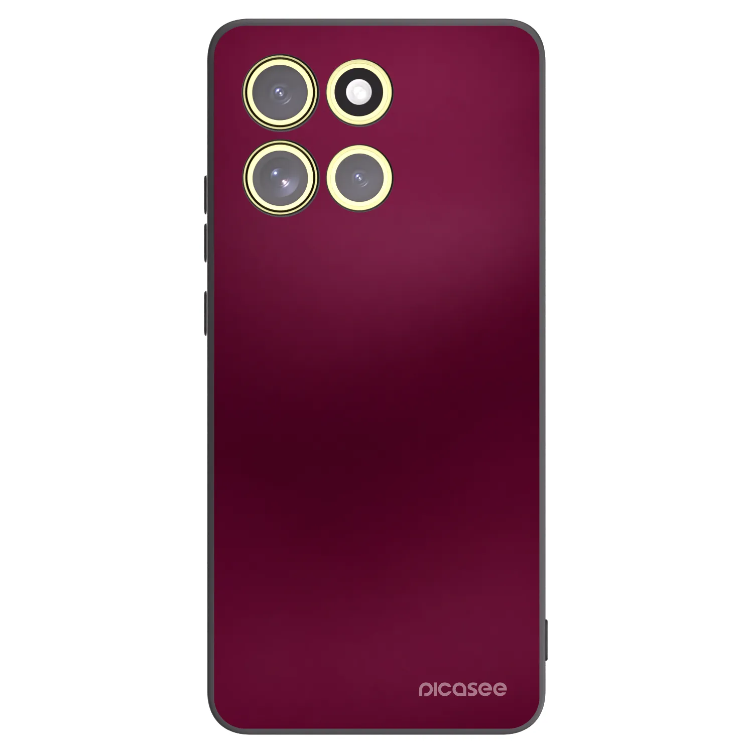 Picasee Motorola Moto G86 Power 5G Hülle - Schwarzes Silikon - Velvet Bordeaux
