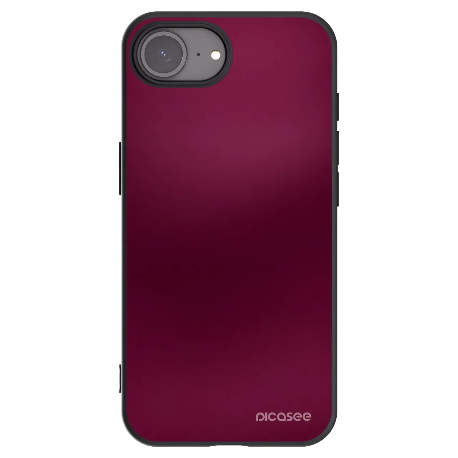 Picasee Apple iPhone 17e Hülle - Schwarzes Silikon - Velvet Bordeaux