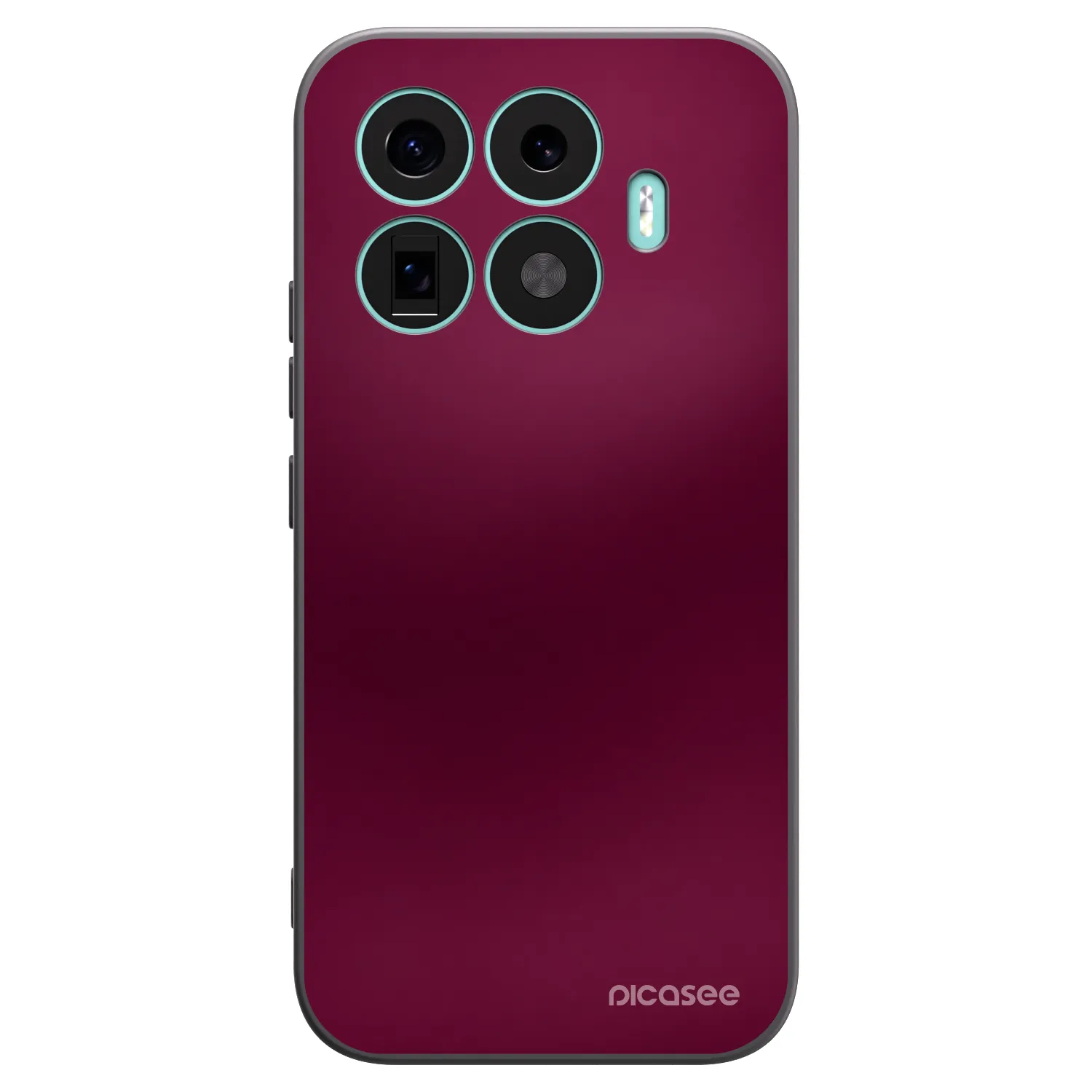 Picasee Xiaomi 17T Hülle - Schwarzes Silikon - Velvet Bordeaux