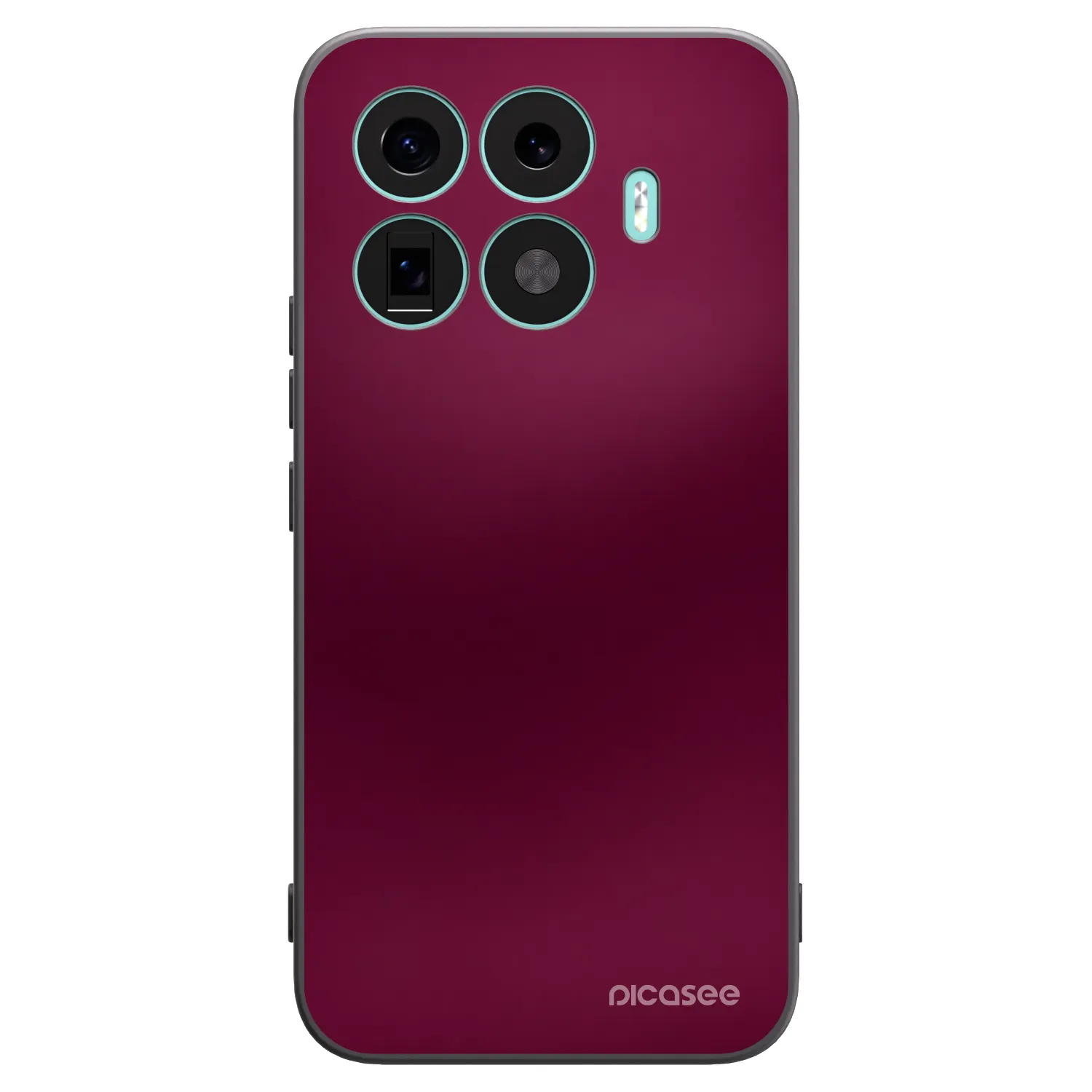 Picasee Xiaomi 17T Pro Hülle - Schwarzes Silikon - Velvet Bordeaux