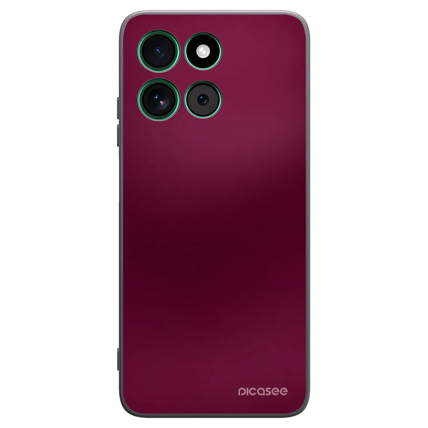 Picasee Motorola Moto G57 Power Hülle - Schwarzes Silikon - Velvet Bordeaux