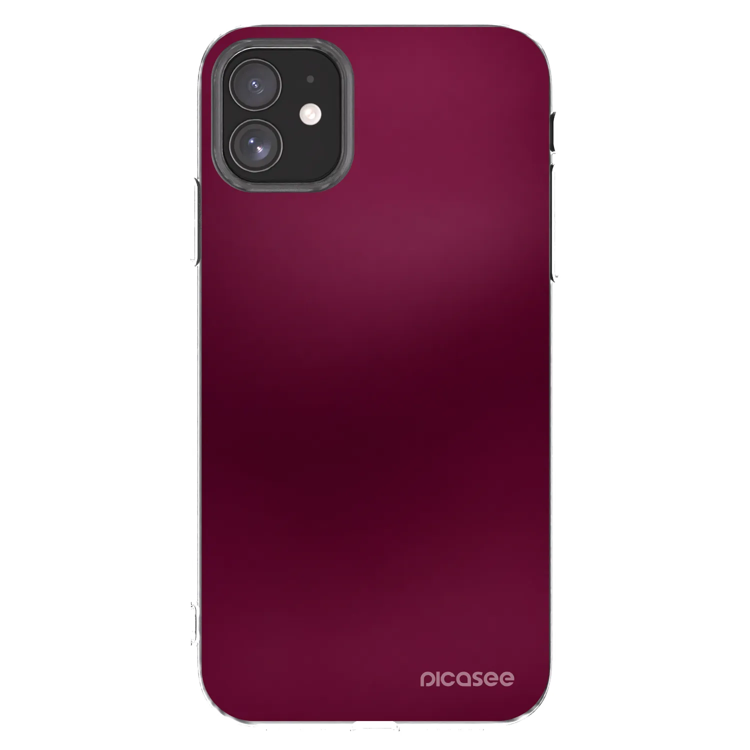 Picasee Apple iPhone 11 Hülle - Transparentes Silikon - Velvet Bordeaux