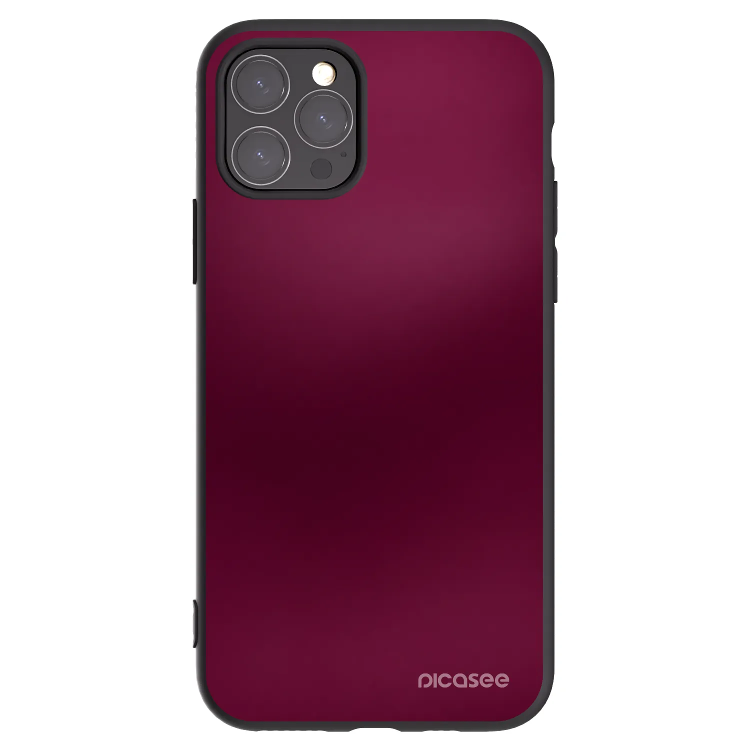 Picasee Apple iPhone 11 Pro Hülle - Schwarzes Silikon - Velvet Bordeaux