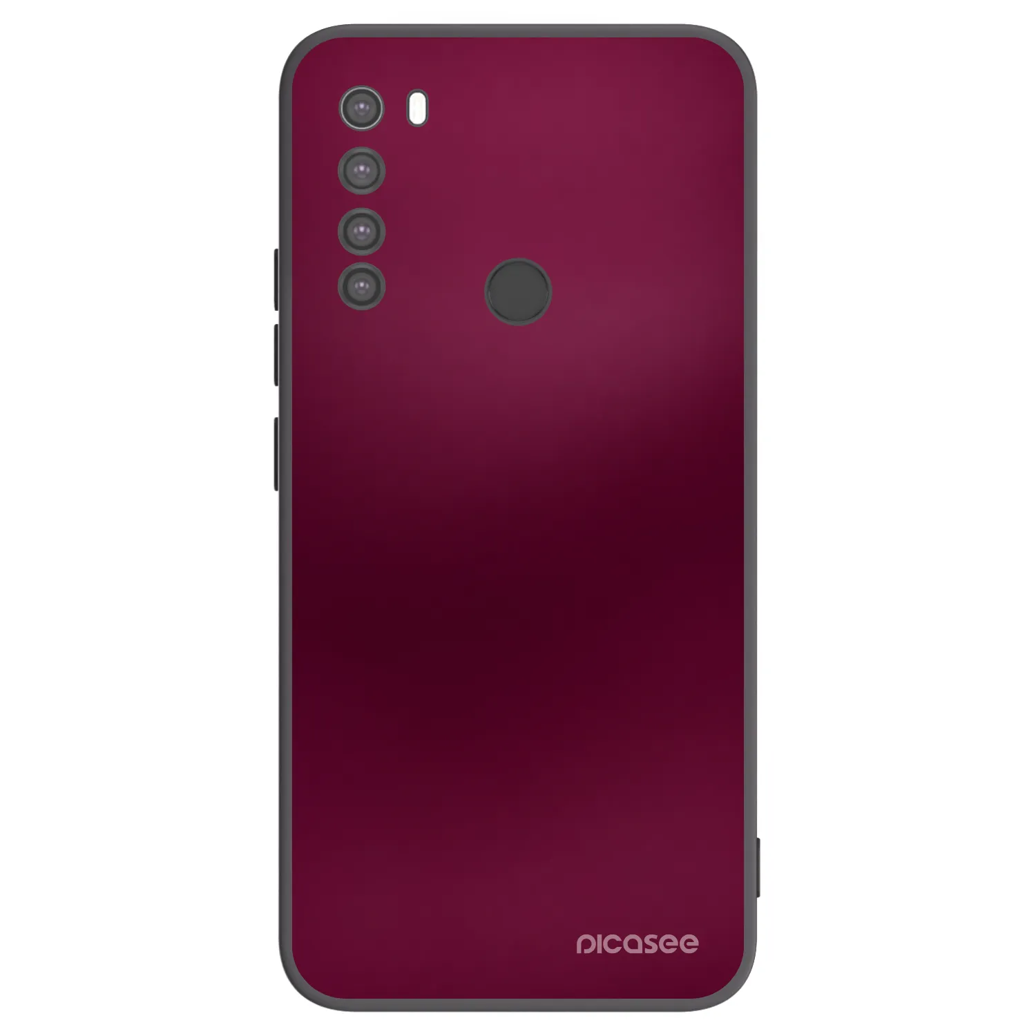 Picasee Xiaomi Redmi Note 8 Hülle - Schwarzes Silikon - Velvet Bordeaux