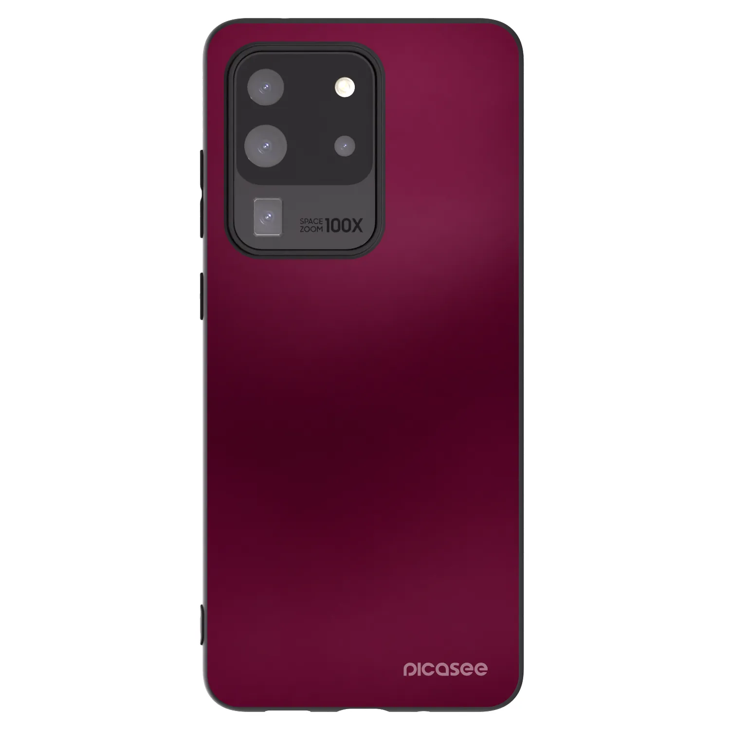 Picasee Samsung Galaxy S20 Ultra 5G G988F Hülle - Schwarzes Silikon - Velvet Bordeaux