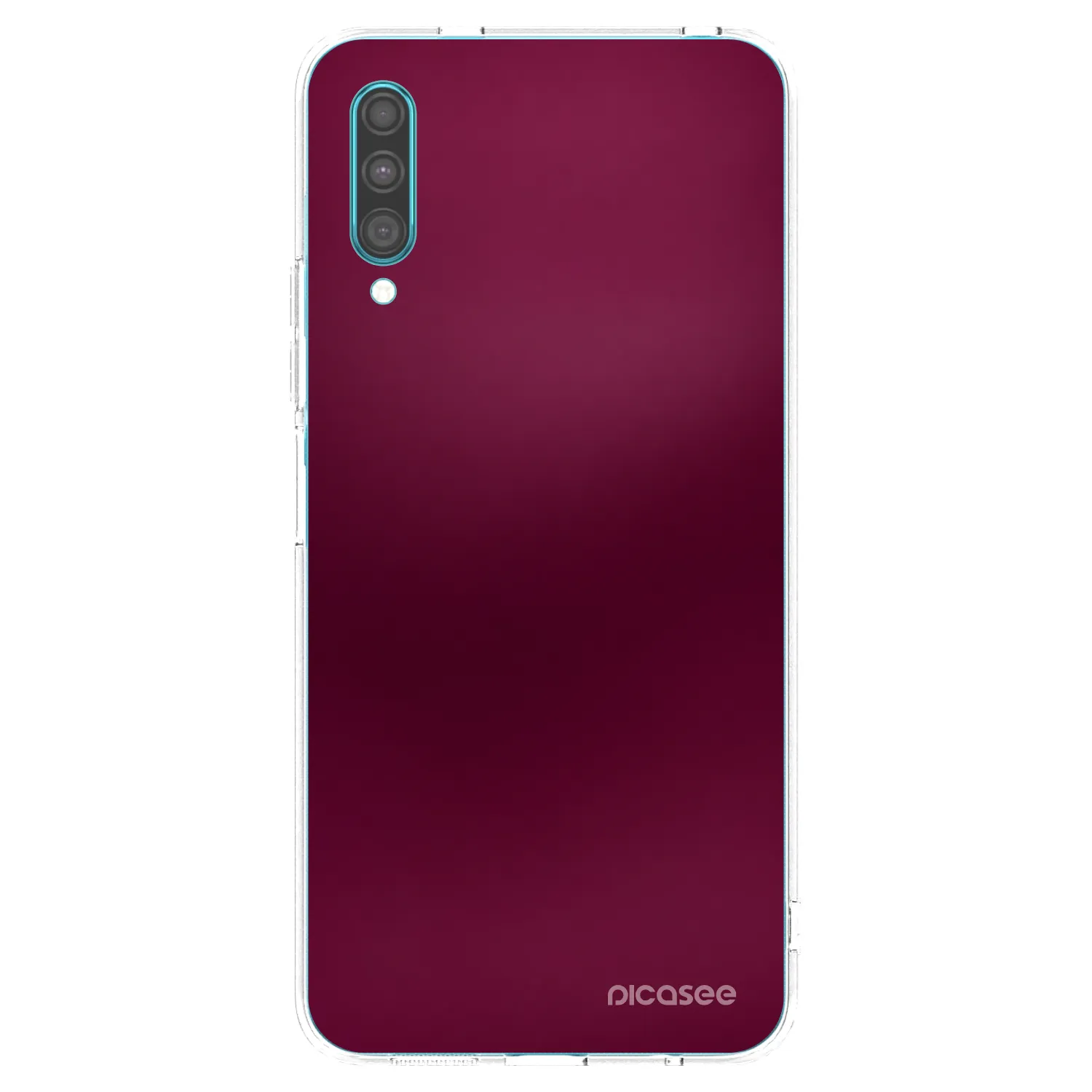Picasee Samsung Galaxy A30s A307F Hülle - Transparentes Silikon - Velvet Bordeaux