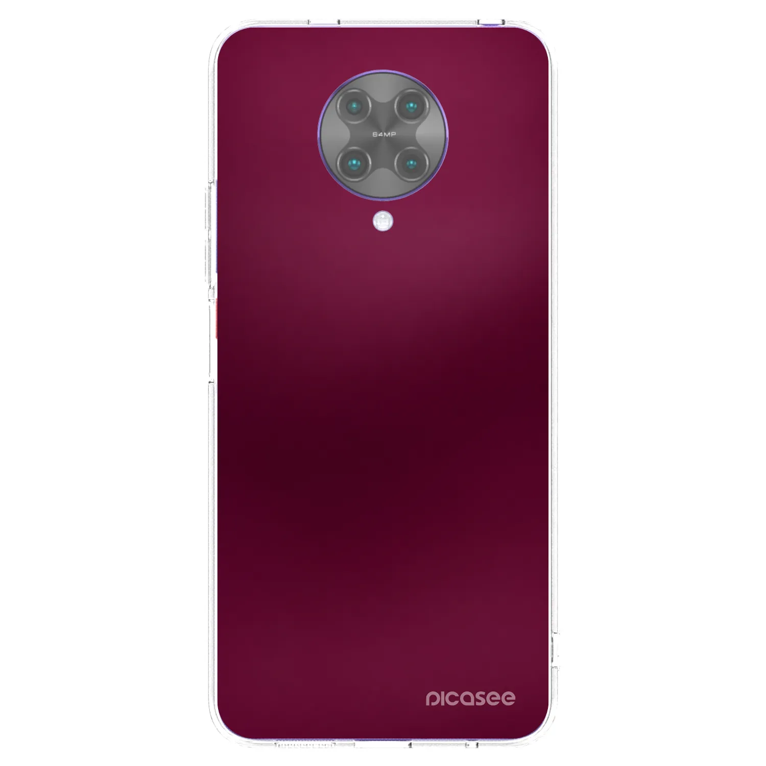Picasee Xiaomi Poco F2 Pro Hülle - Transparentes Silikon - Velvet Bordeaux