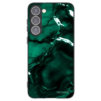Picasee Samsung Galaxy S23+ 5G Hülle - Schwarzes Silikon - Dark emerald