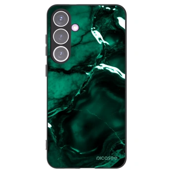 Picasee Samsung Galaxy S24+ S926B 5G Hülle - Schwarzes Silikon - Dark emerald
