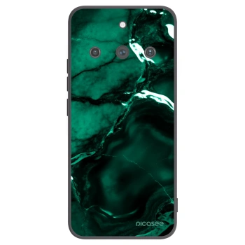Picasee Realme 11 Pro+ Hülle - Schwarzes Silikon - Dark emerald