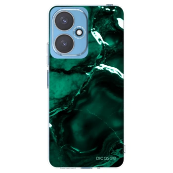 Picasee Xiaomi Redmi 13C 5G Hülle - Transparentes Silikon - Dark emerald