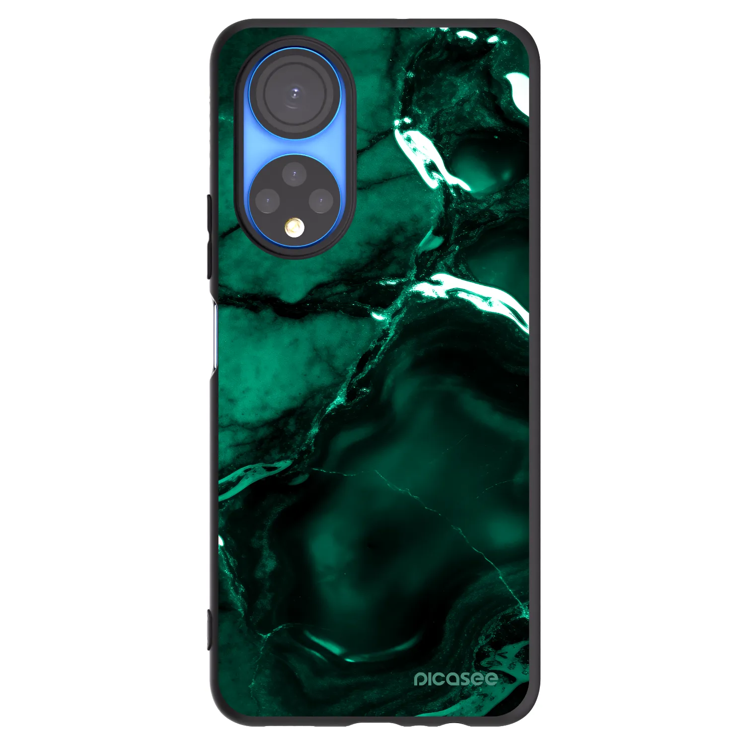 Picasee Honor X7 Hülle - Schwarzes Silikon - Dark emerald