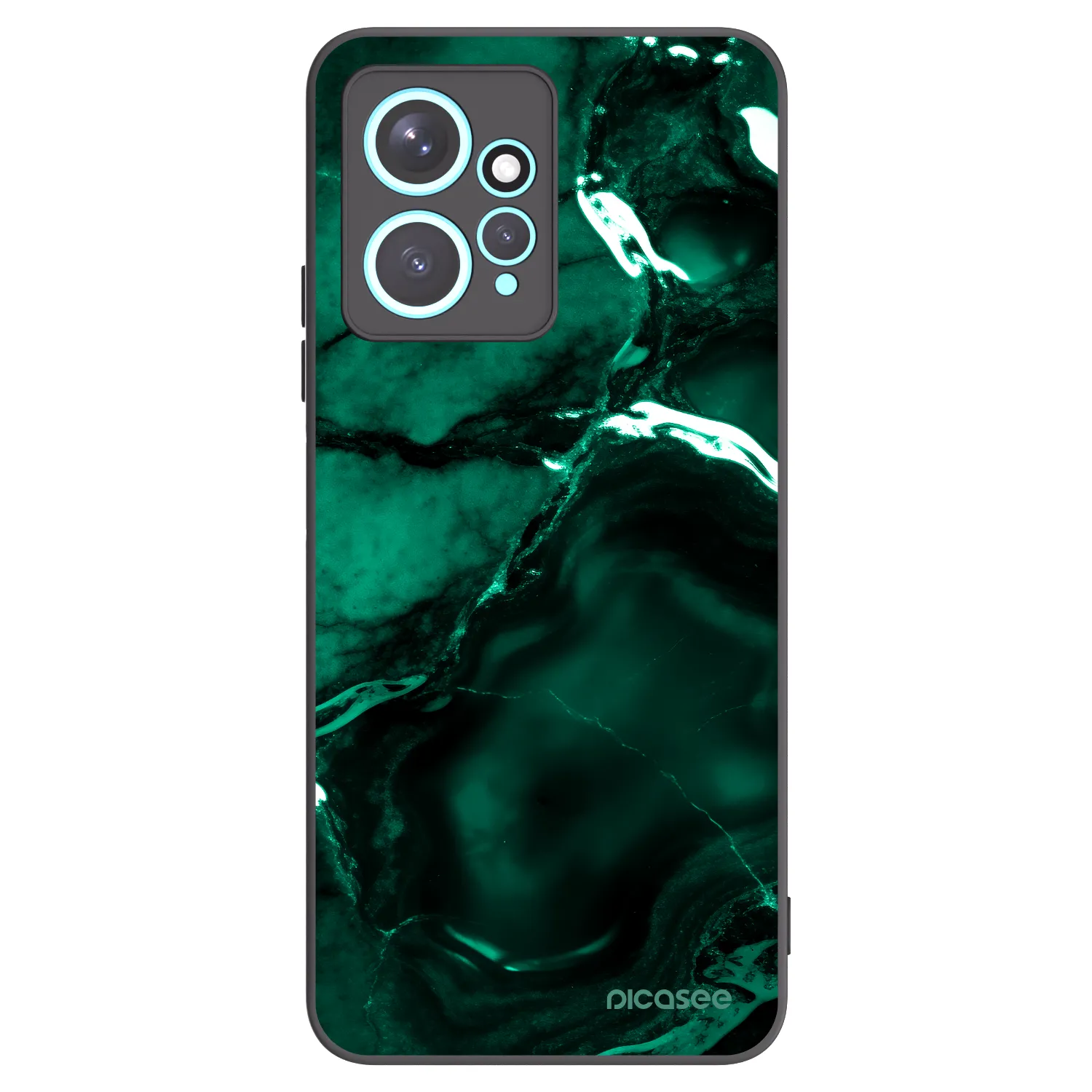 Picasee Xiaomi Redmi Note 12 4G Hülle - Schwarzes Silikon - Dark emerald