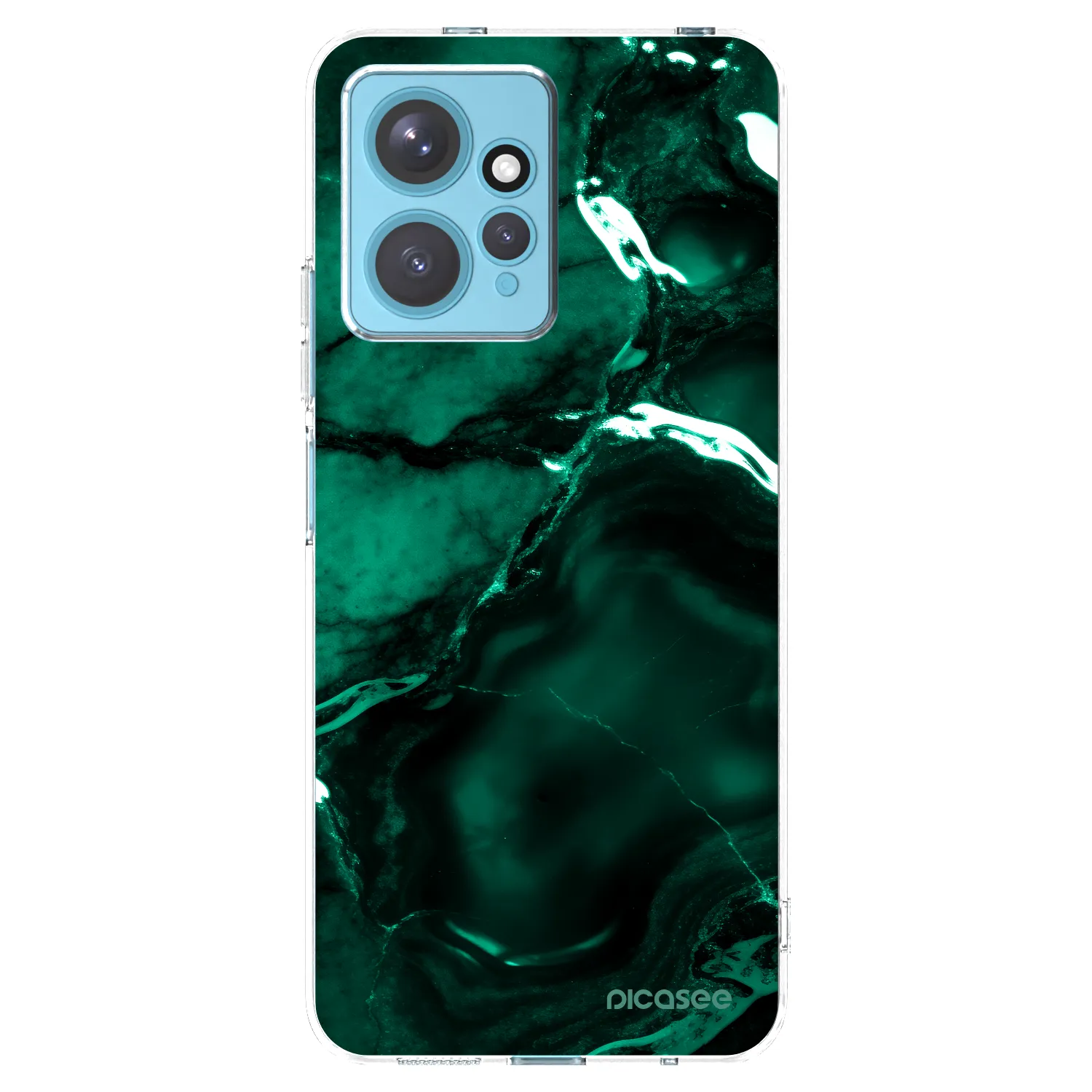 Picasee Xiaomi Redmi Note 12 4G Hülle - Transparentes Silikon - Dark emerald