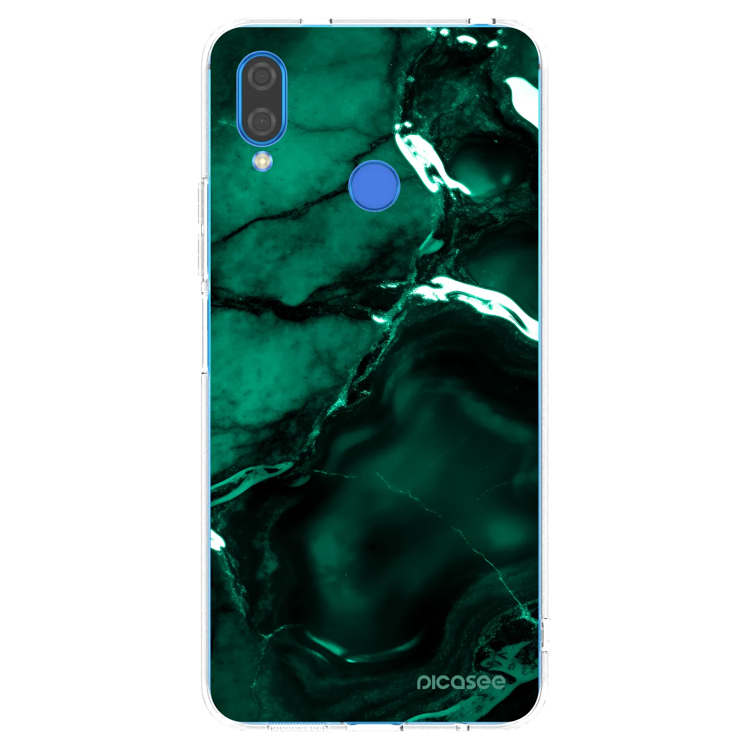 Picasee Huawei Nova 3i Hülle - Transparentes Silikon - Dark emerald