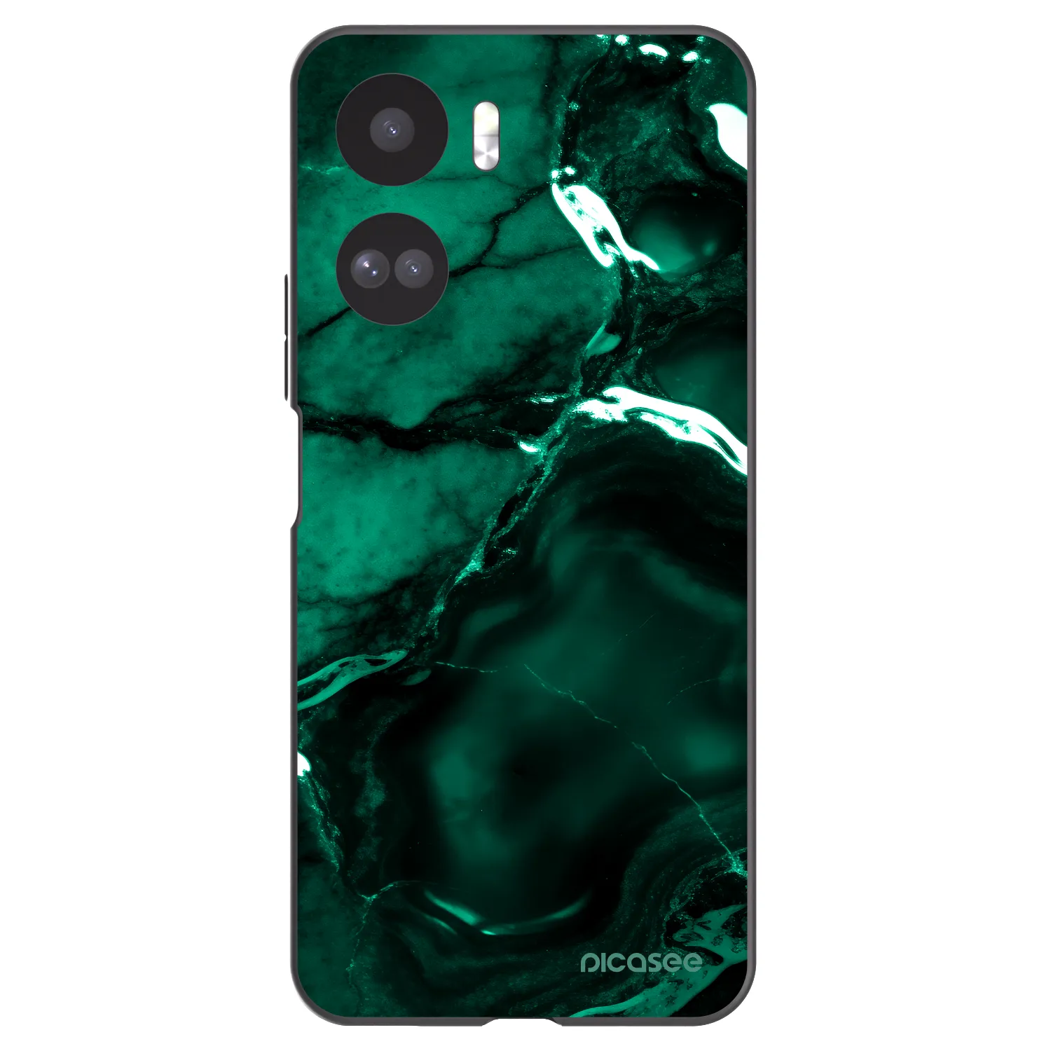 Picasee Honor 90 Lite 5G Hülle - Schwarzes Silikon - Dark emerald