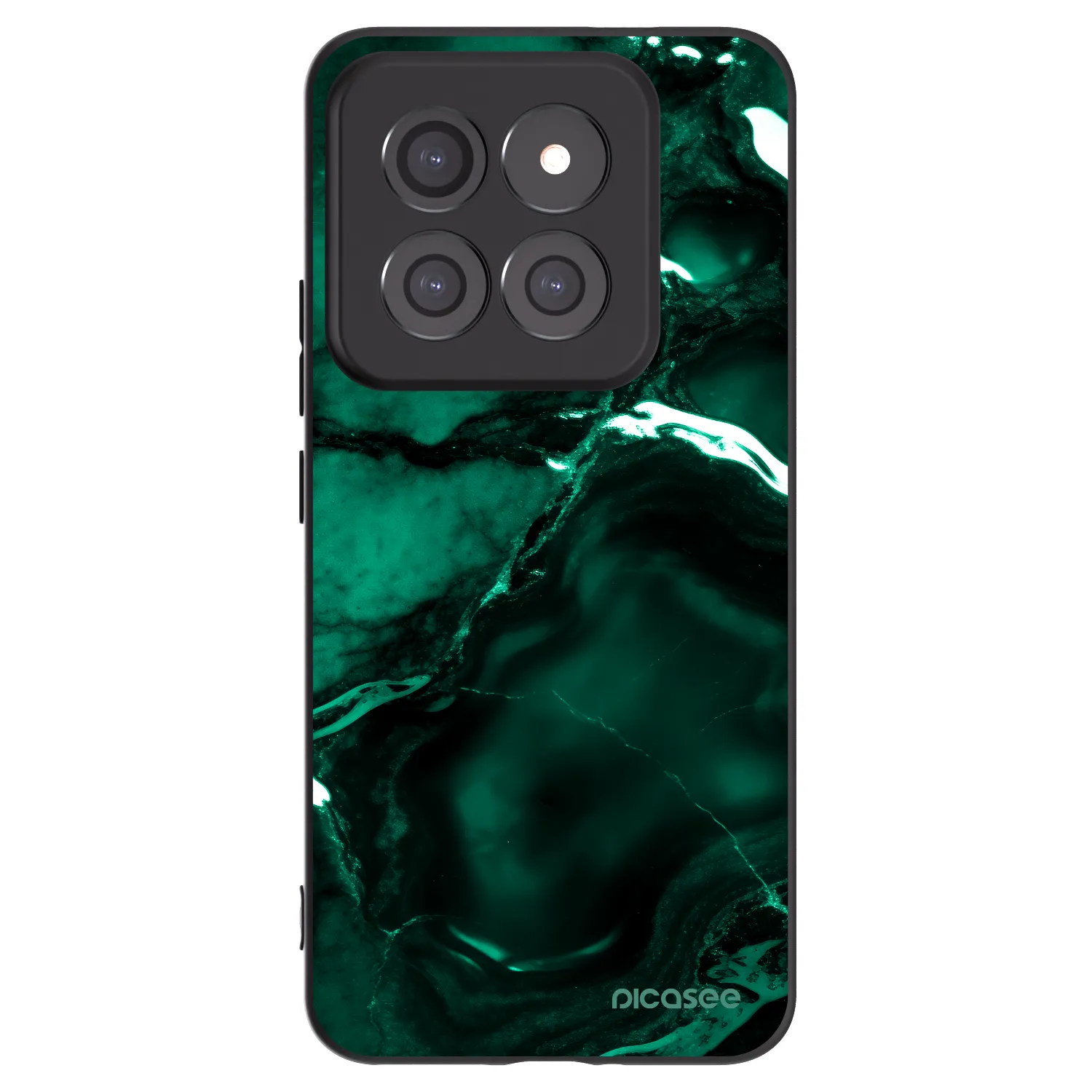 Picasee Xiaomi 14 Pro Hülle - Schwarzes Silikon - Dark emerald