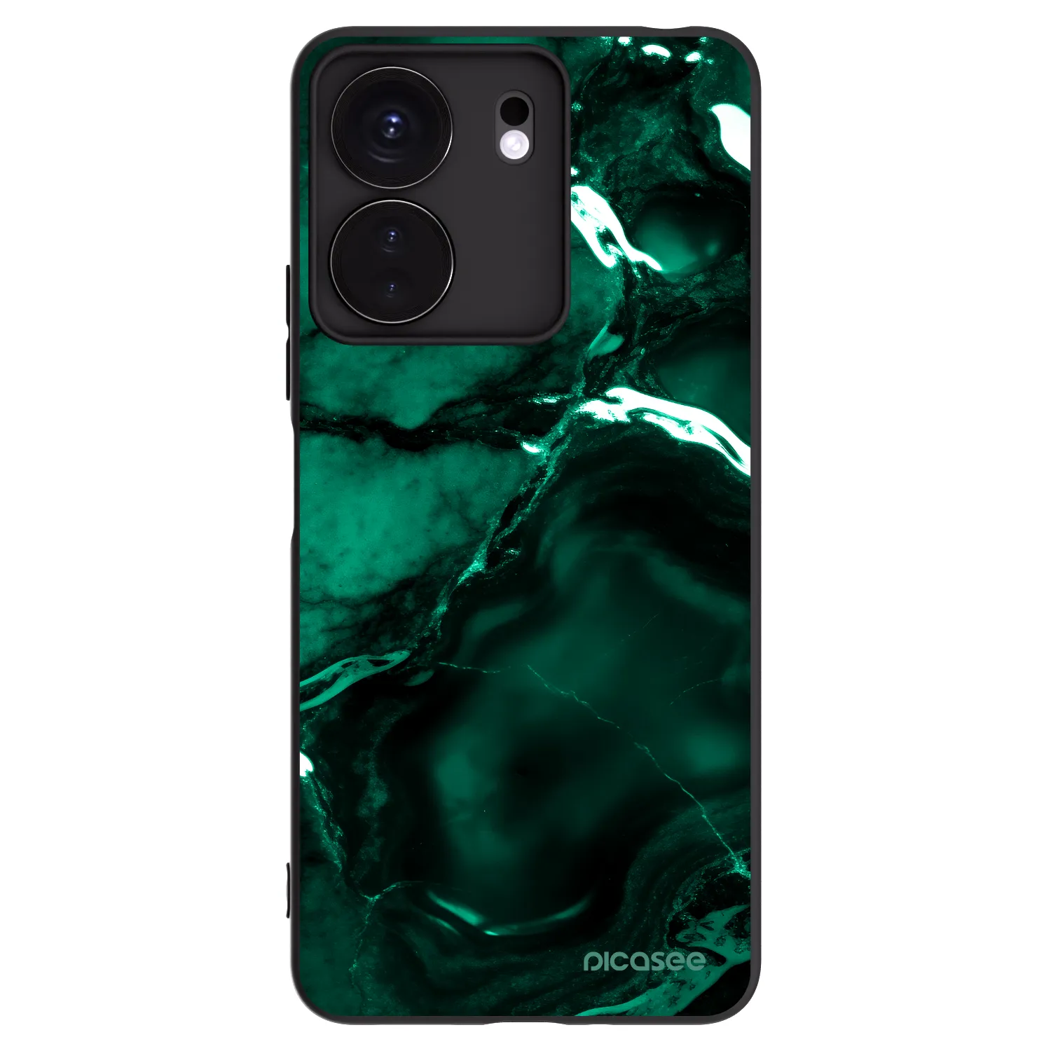 Picasee Xiaomi Redmi 13C 4G Hülle - Schwarzes Silikon - Dark emerald