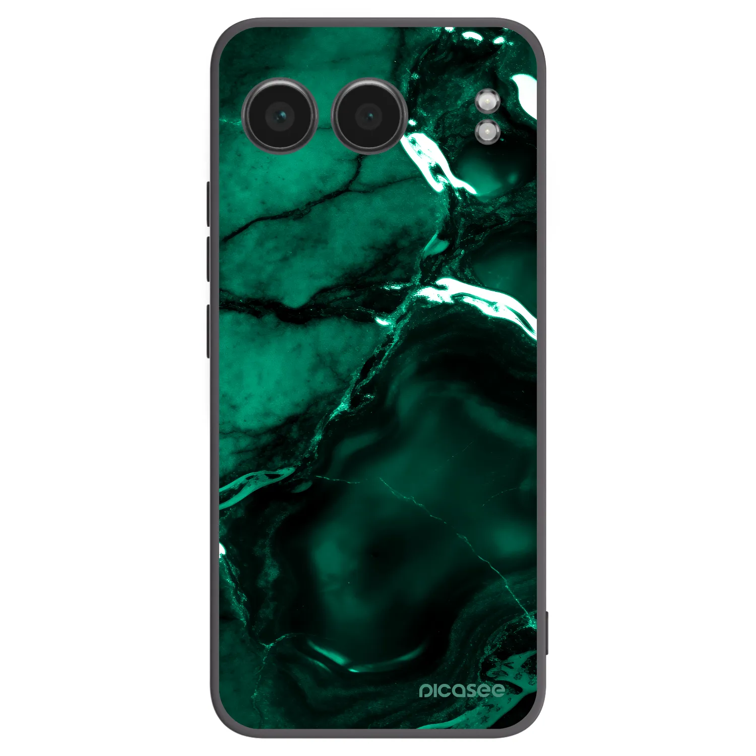 Picasee OnePlus Nord 4 Hülle - Schwarzes Silikon - Dark emerald