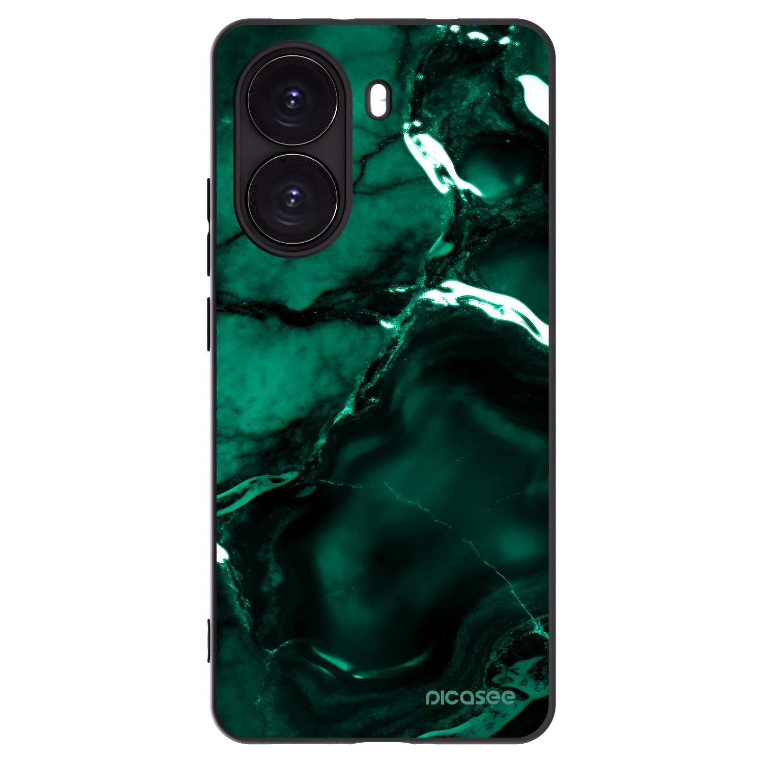 Picasee Xiaomi Poco X7 Pro 5G Hülle - Schwarzes Silikon - Dark emerald