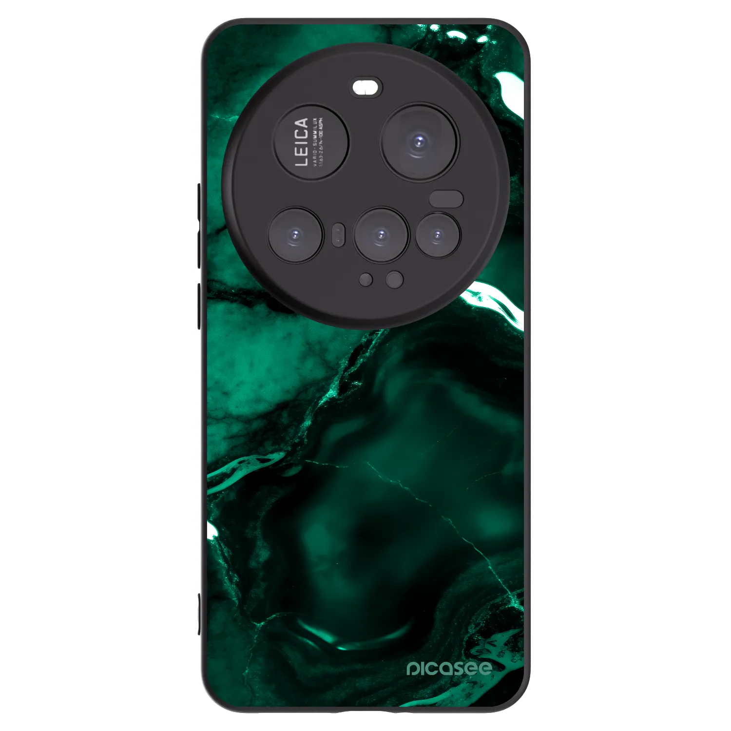 Picasee Xiaomi 15 Ultra Hülle - Schwarzes Silikon - Dark emerald
