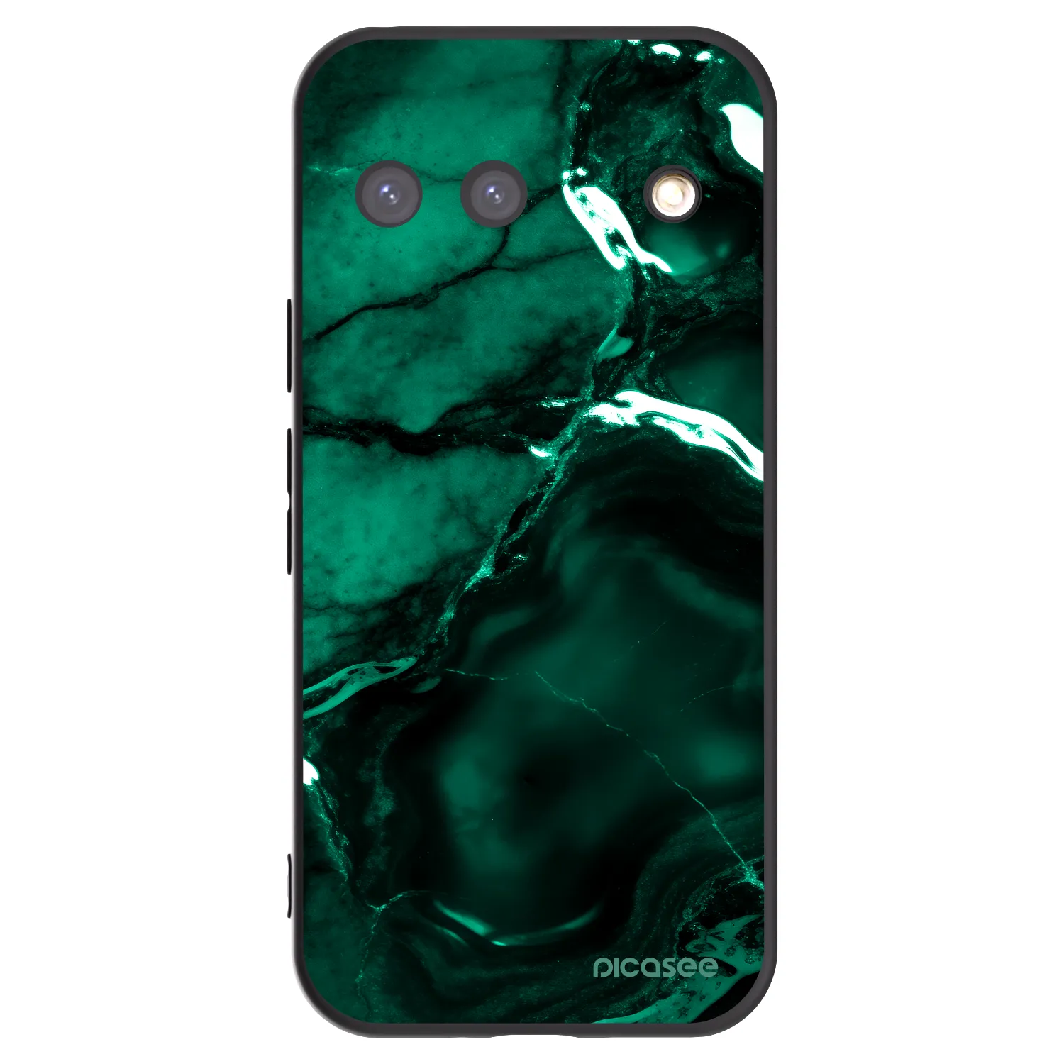 Picasee Google Pixel 9 Hülle - Schwarzes Silikon - Dark emerald