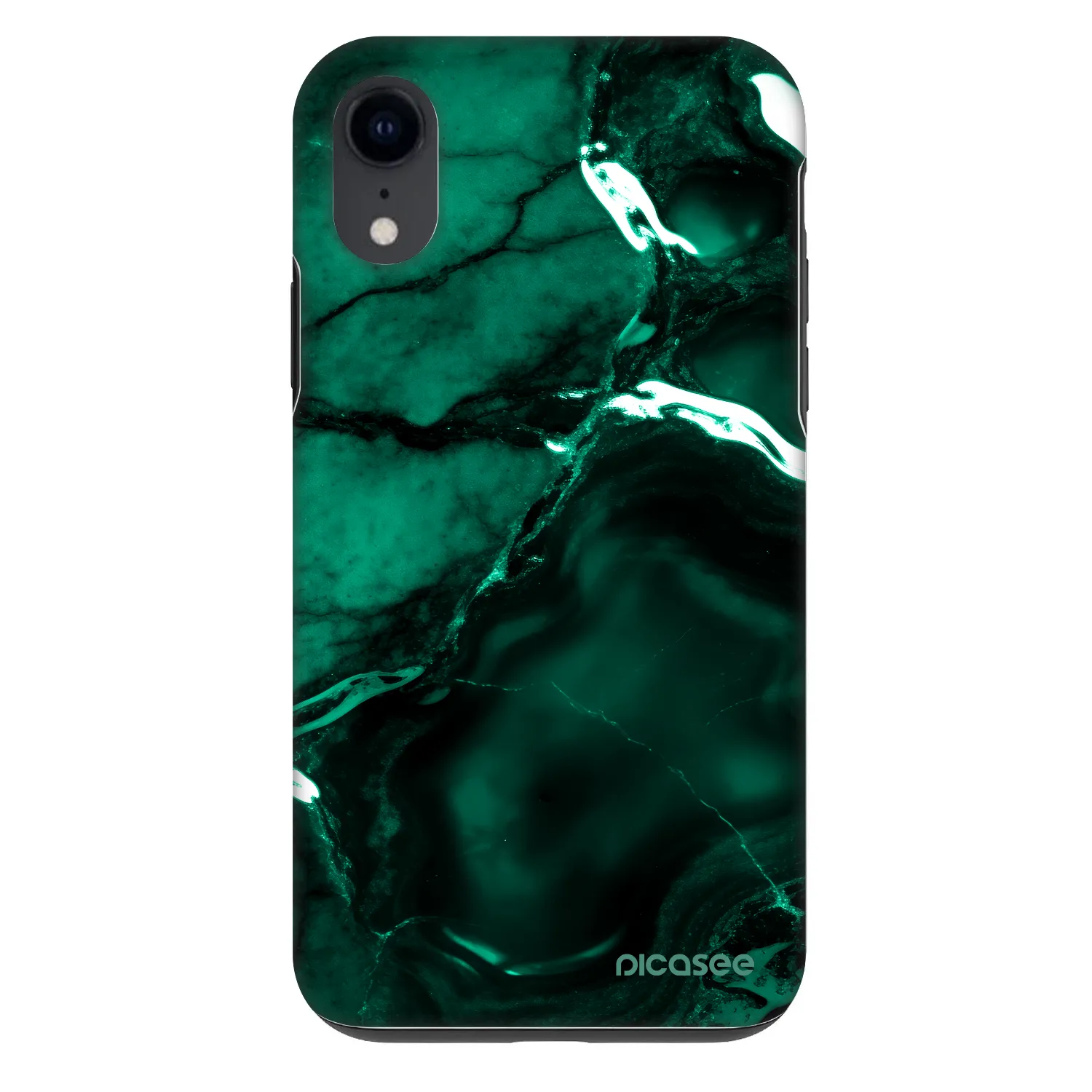 Picasee Fashion Case für Apple iPhone XR - Dark emerald