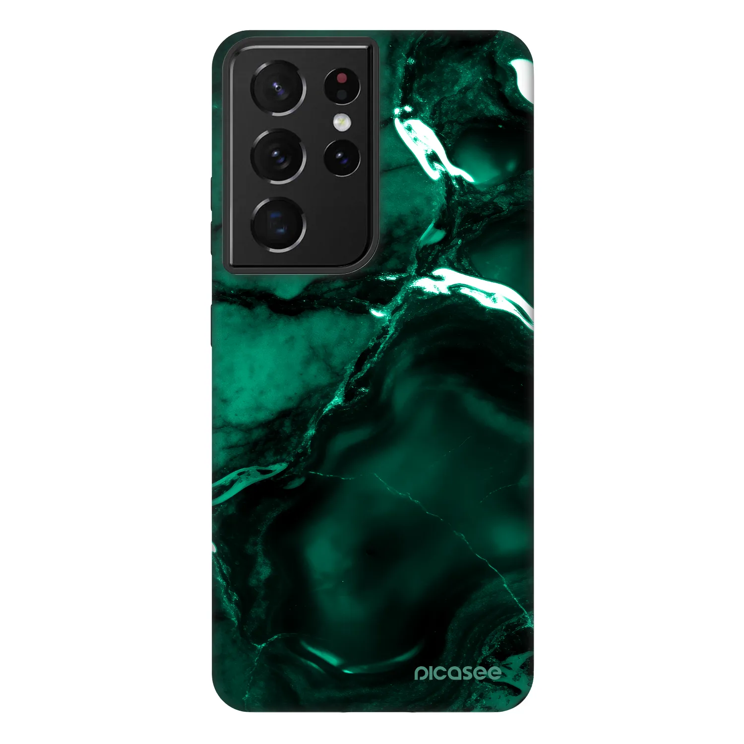 Picasee Fashion Case für Samsung Galaxy S21 Ultra 5G G998B - Dark emerald