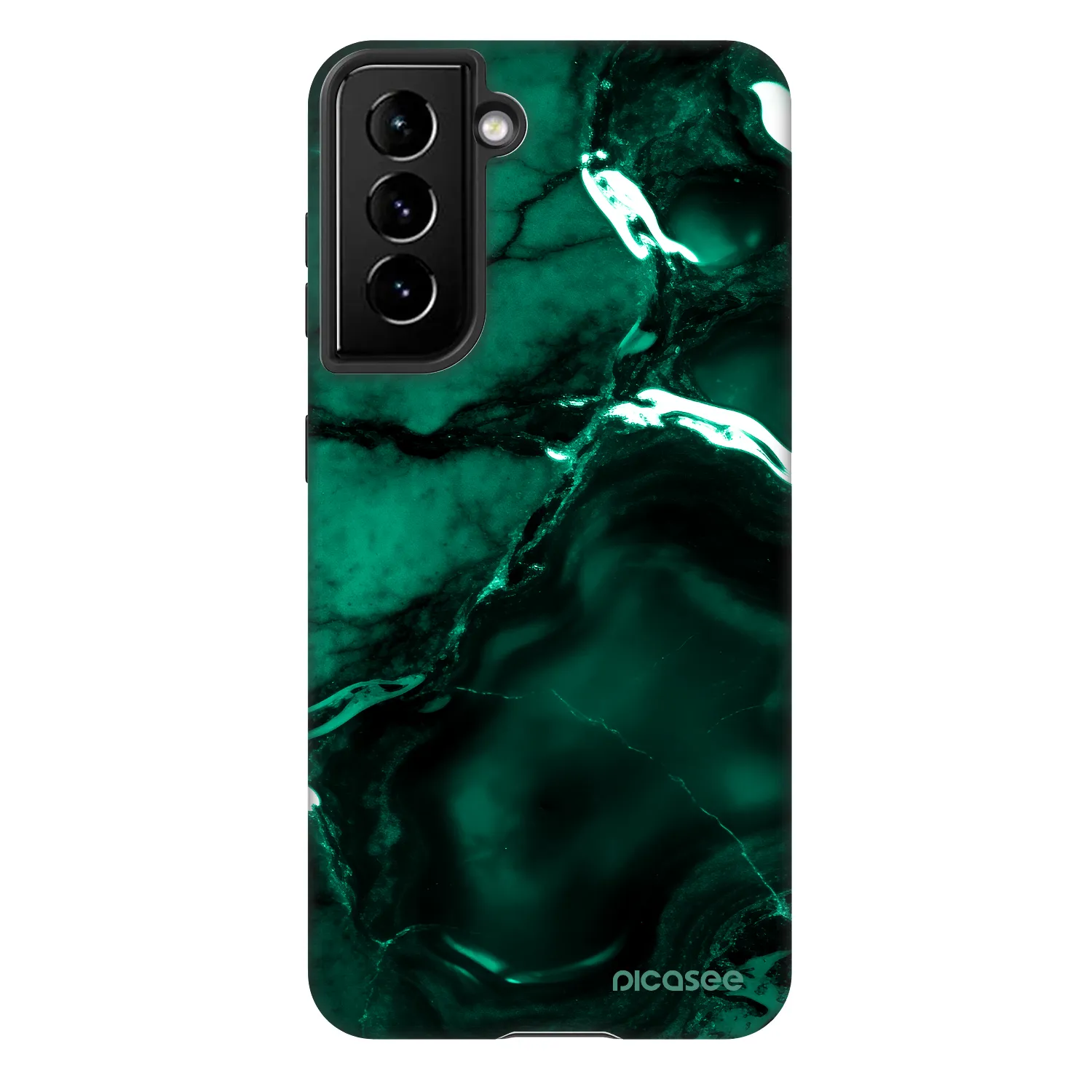 Picasee Fashion Case für Samsung Galaxy S21 5G G991B - Dark emerald