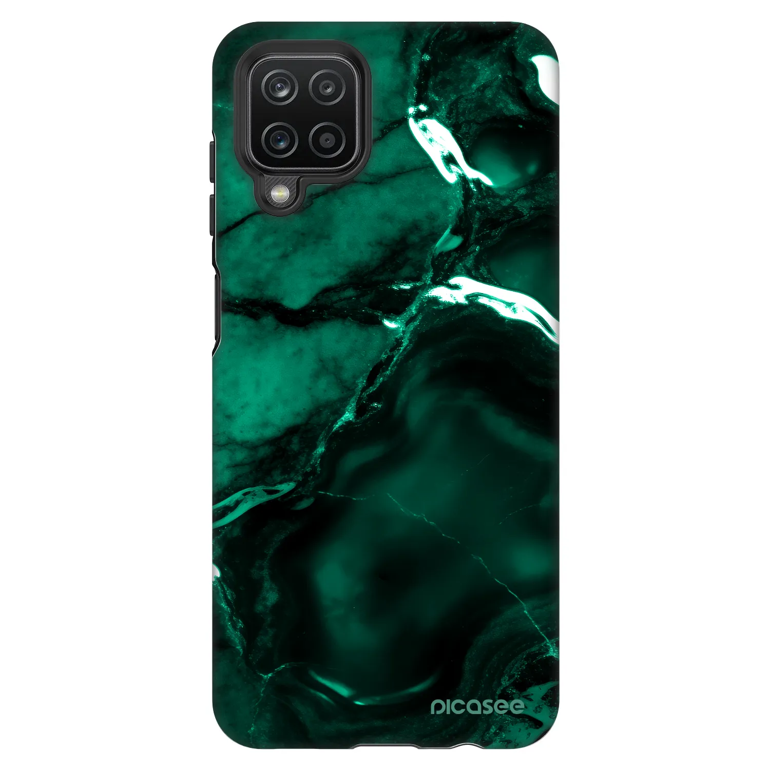 Picasee Fashion Case für Samsung Galaxy A12 A125F - Dark emerald