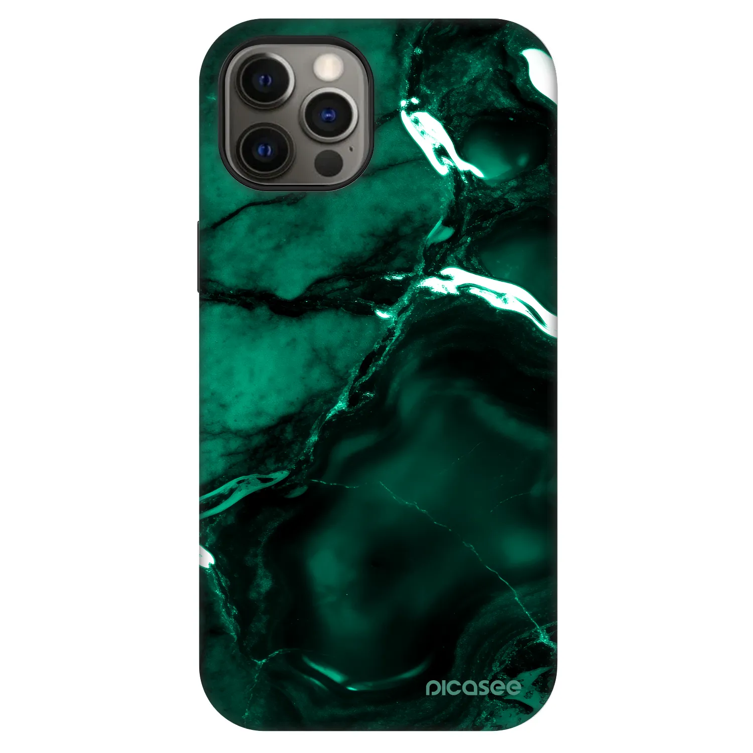 Picasee Fashion Case MagSafe für Apple iPhone 12 - Dark emerald